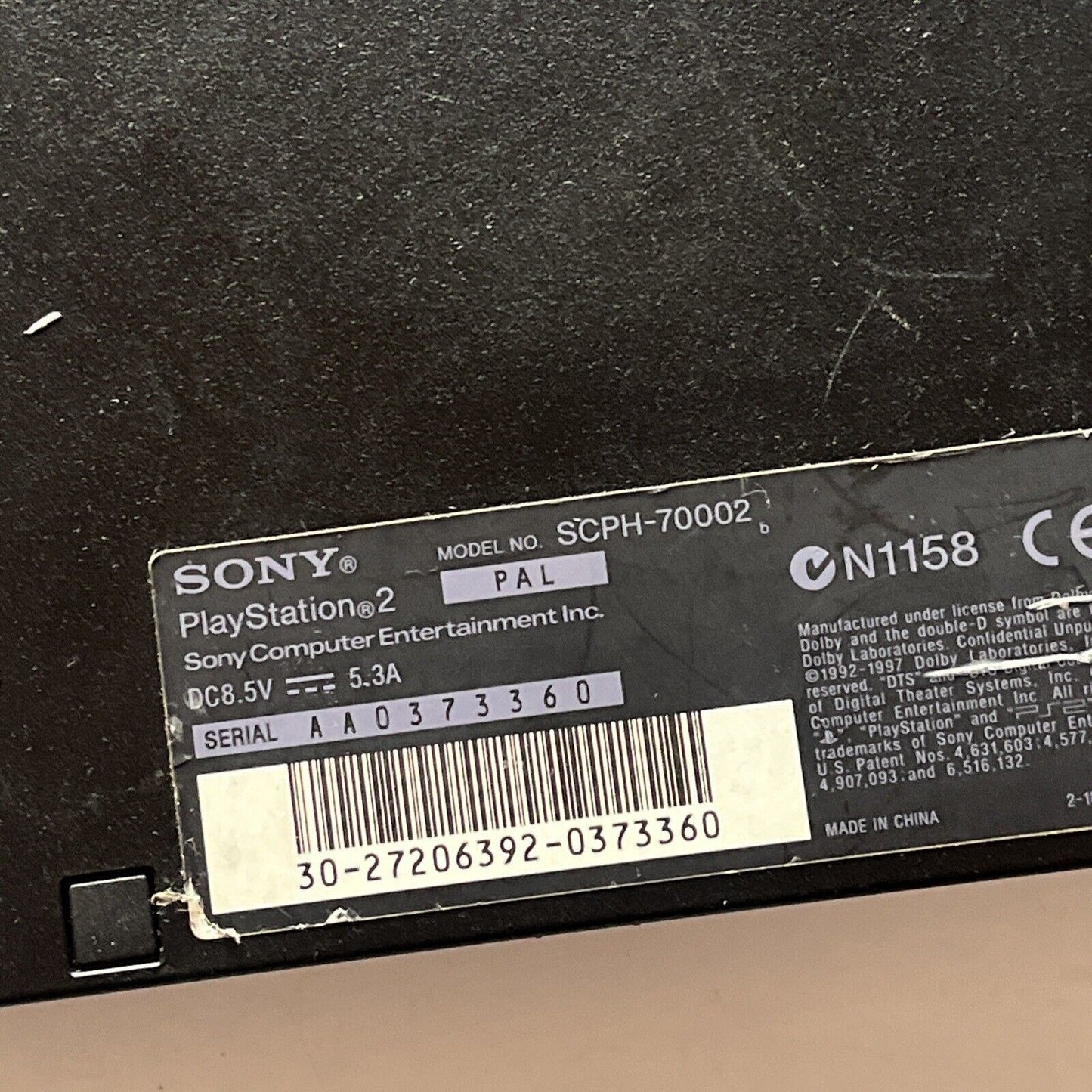 Sony Playstation 2 Slim Console PAL SCPH-70002 1x Controller & 8mb Memory Card