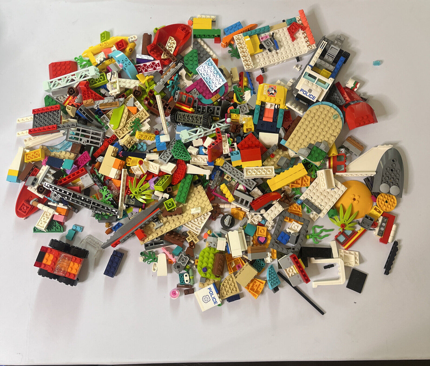 Genuine Authentic Lego 1.45kg Bulk Lot Police City Bricks