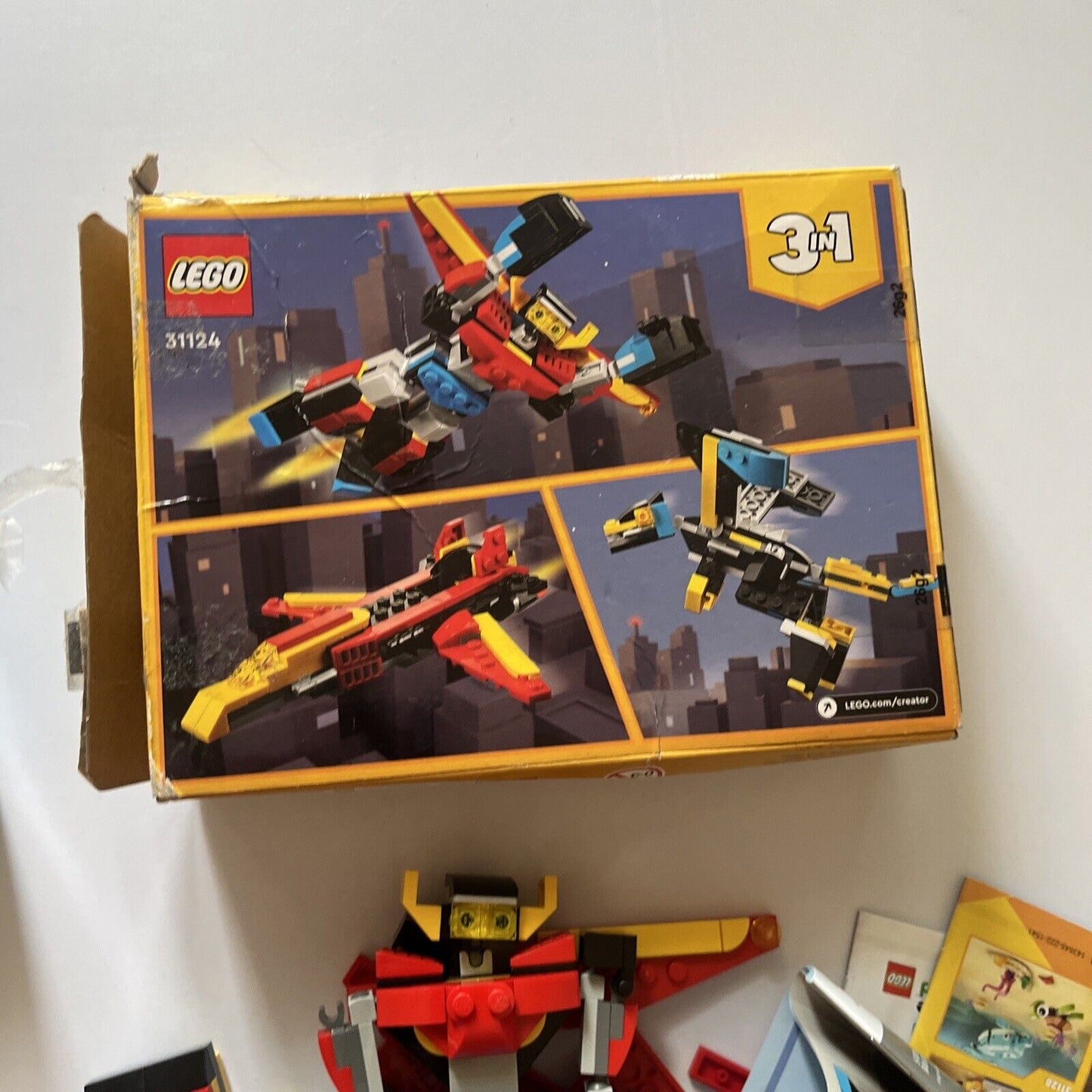 LEGO CREATOR: Super Robot (31124) & City (60241) *Incomplete Missing Pieces*