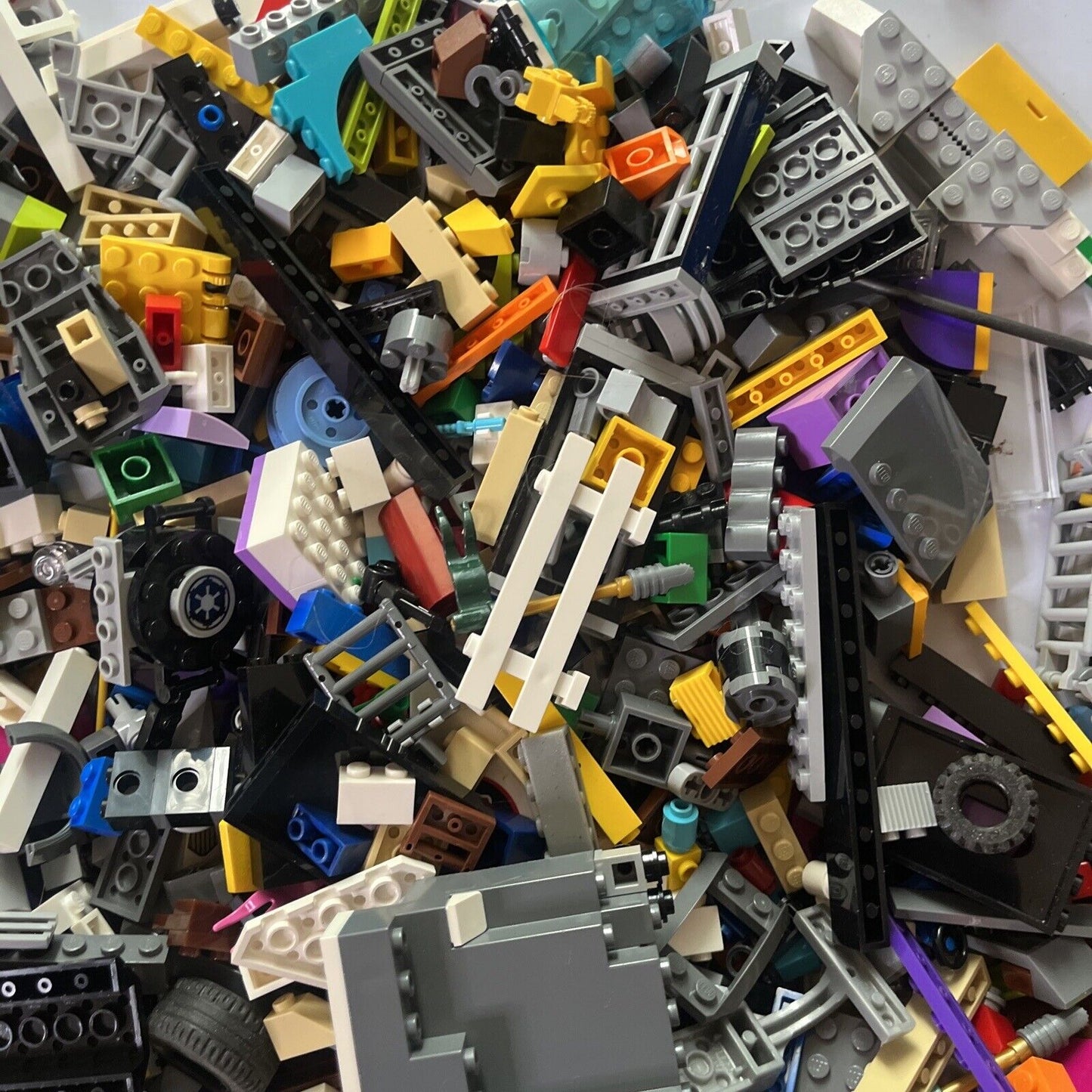 Genuine Authentic Lego 2.63kg Bulk Lot Police Bricks Parts Container