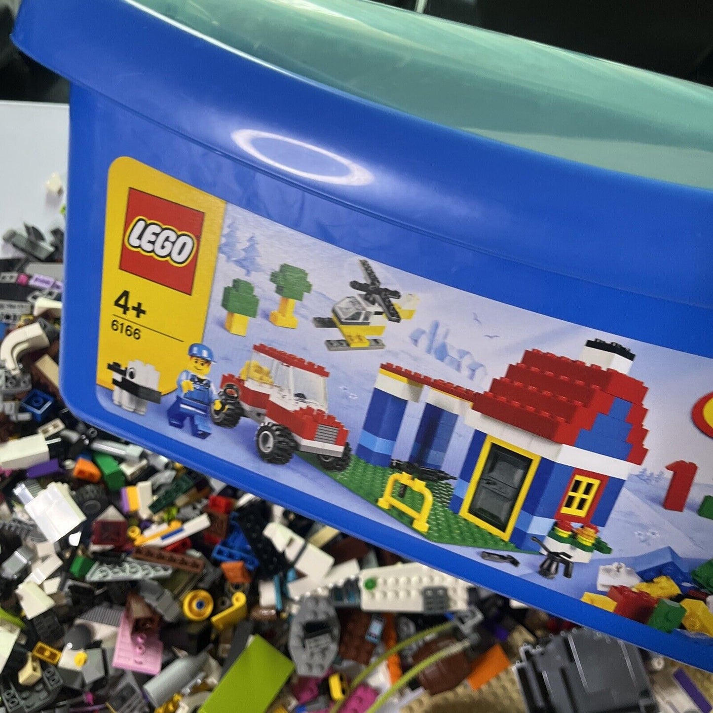 Genuine Authentic Lego 2.63kg Bulk Lot Police Bricks Parts Container
