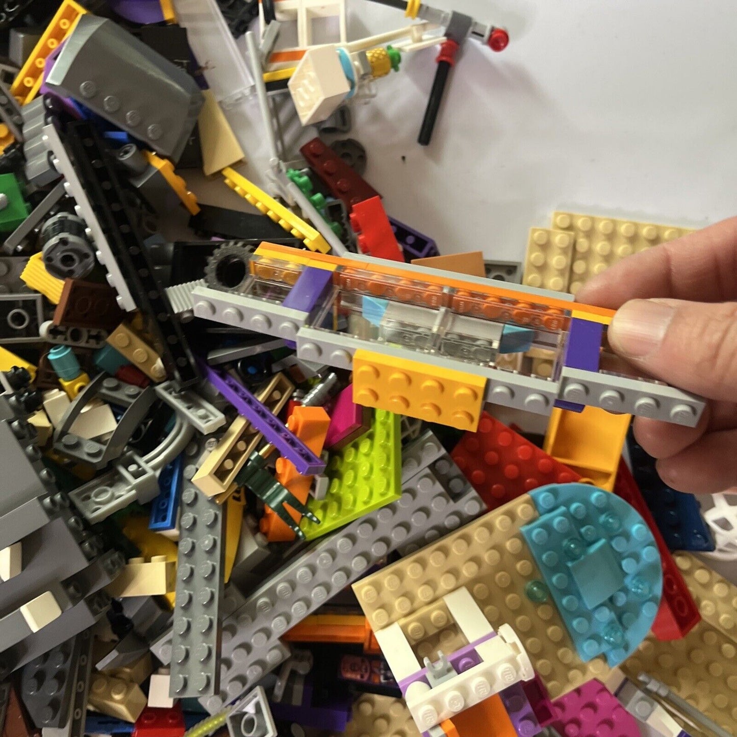Genuine Authentic Lego 2.63kg Bulk Lot Police Bricks Parts Container