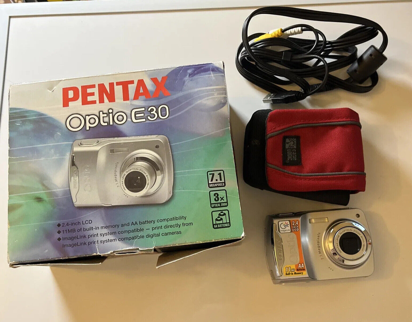Pentax OptioE30 Digital Camera 7.1MP