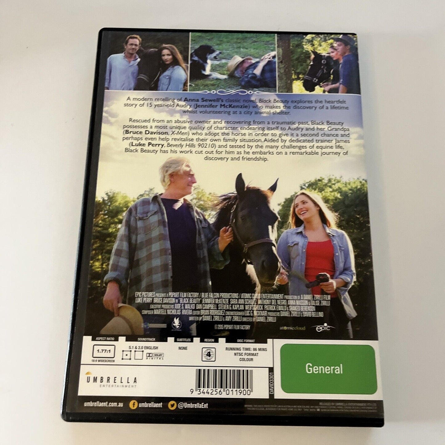 Black Beauty (DVD, 2014) Bruce Davison, Luke Perry NEW Region 4