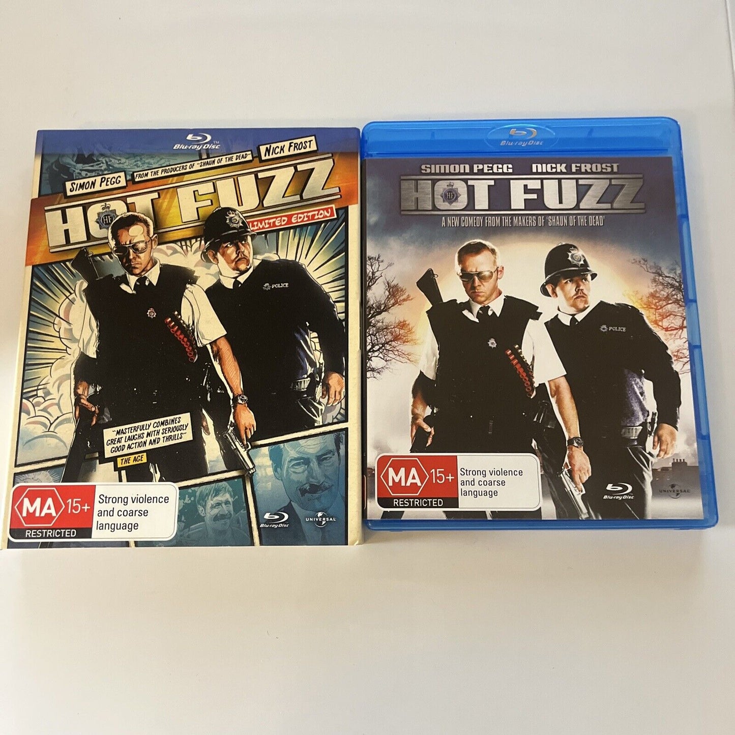 Hot Fuzz - Limited Edition (Bluray, 2007) Nick Frost, Simon Pegg Region B