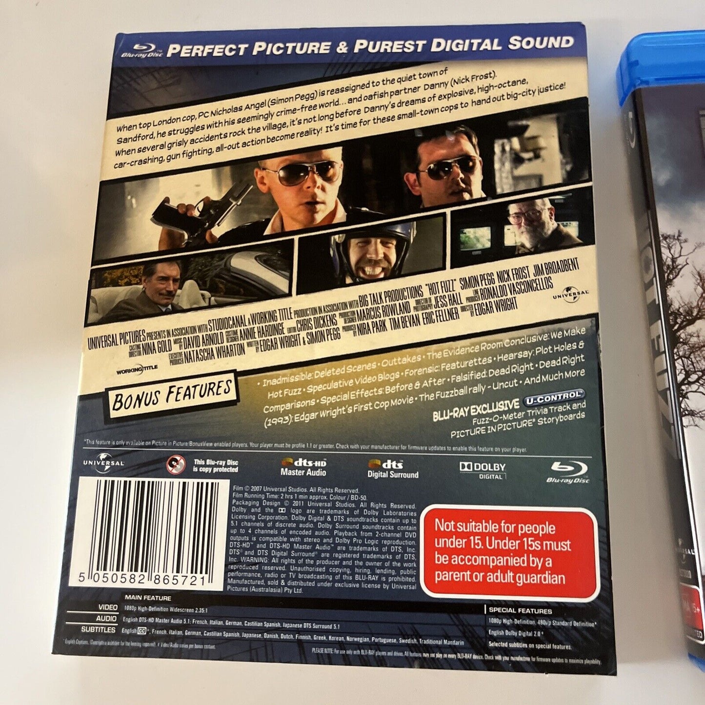 Hot Fuzz - Limited Edition (Bluray, 2007) Nick Frost, Simon Pegg Region B