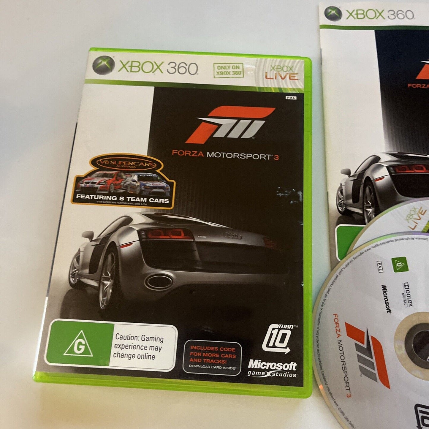 Forza Motorsport 3 Microsoft Xbox 360 Game PAL With Manual