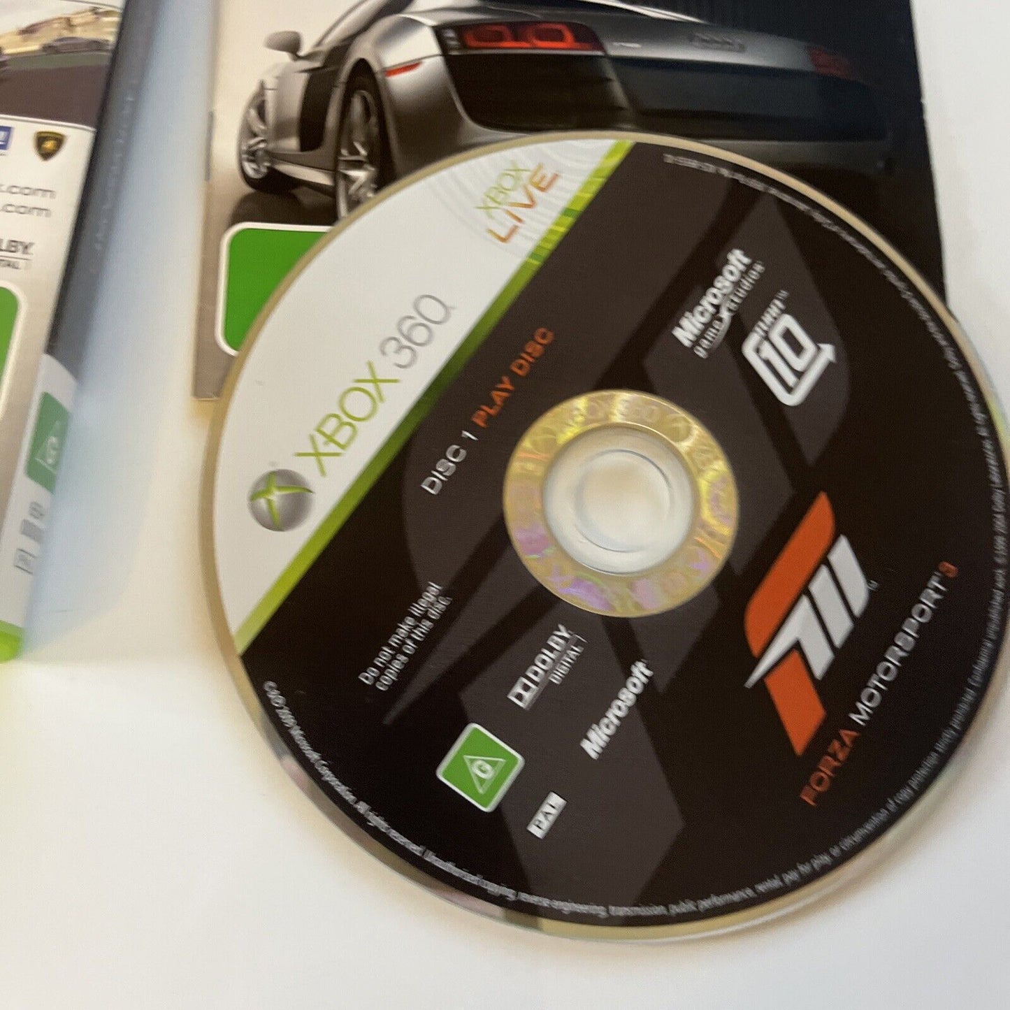 Forza Motorsport 3 Microsoft Xbox 360 Game PAL With Manual