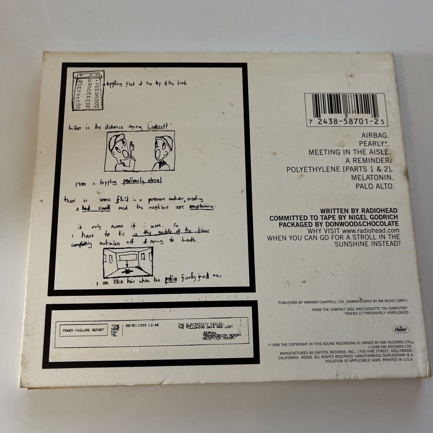 Radiohead - Airbag/How Am I Driving? (CD, 1998)
