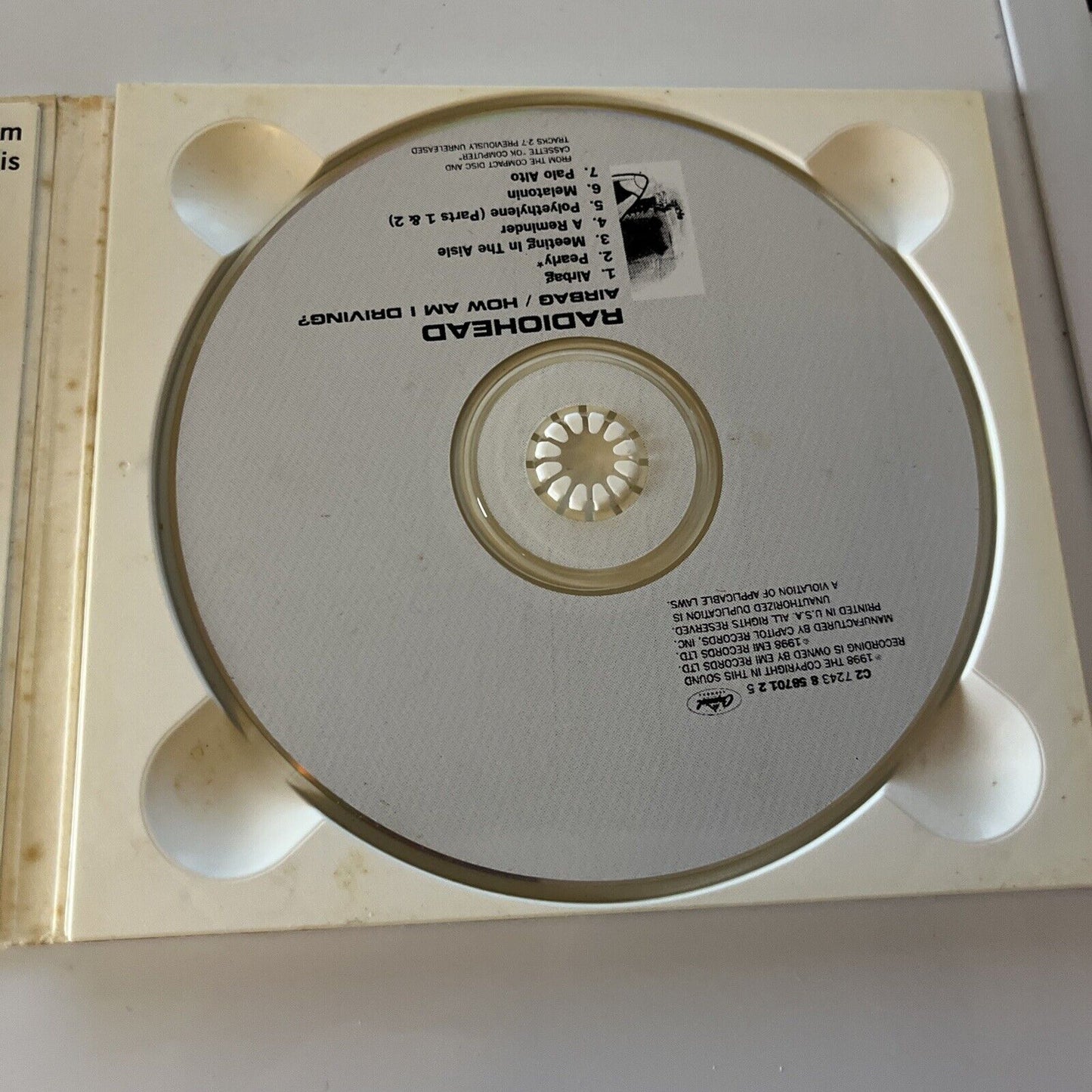 Radiohead - Airbag/How Am I Driving? (CD, 1998)