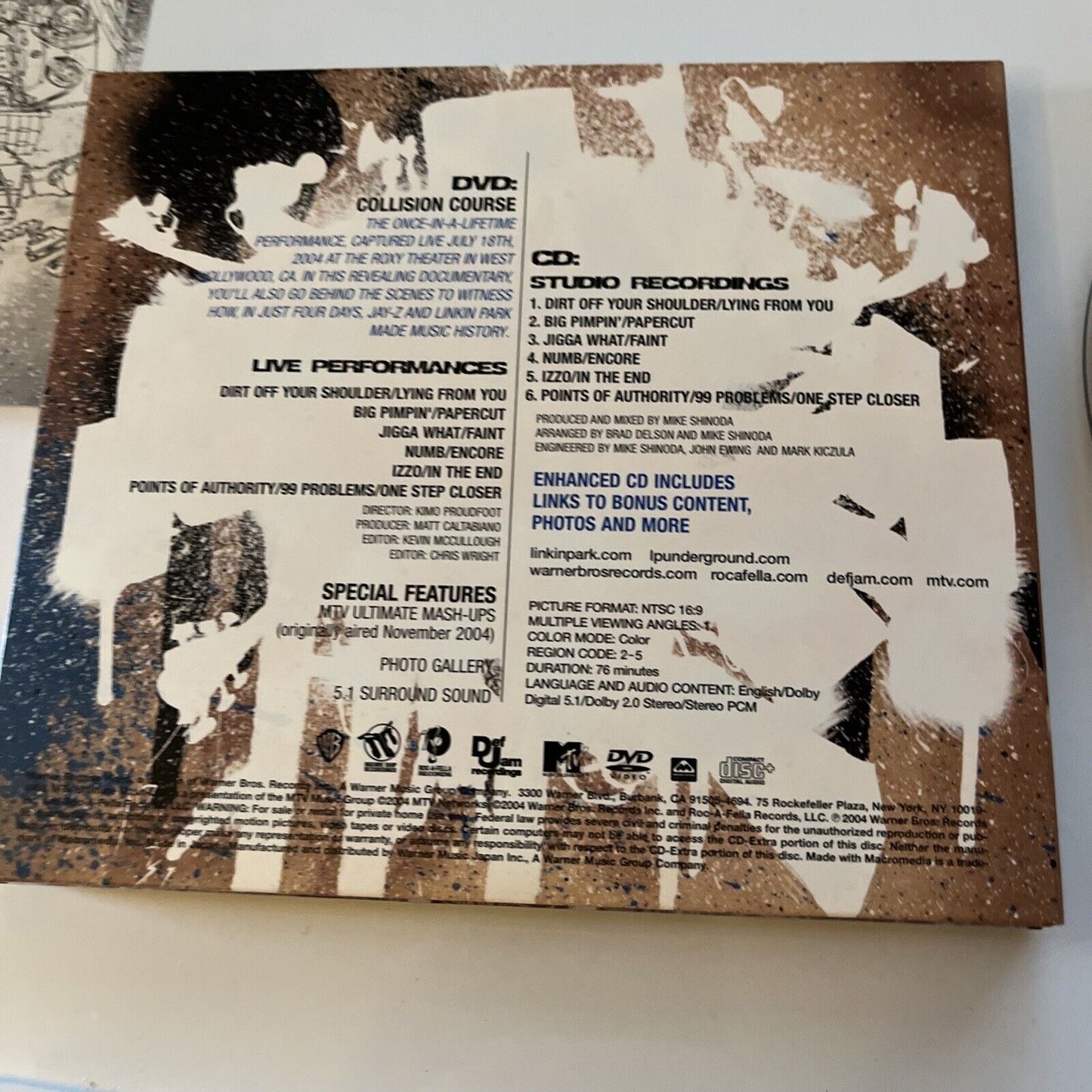 Jay-Z Linkin Park Collision Course (CD + DVD) Obi Japan Wpzr30073-4 Region 4 &2