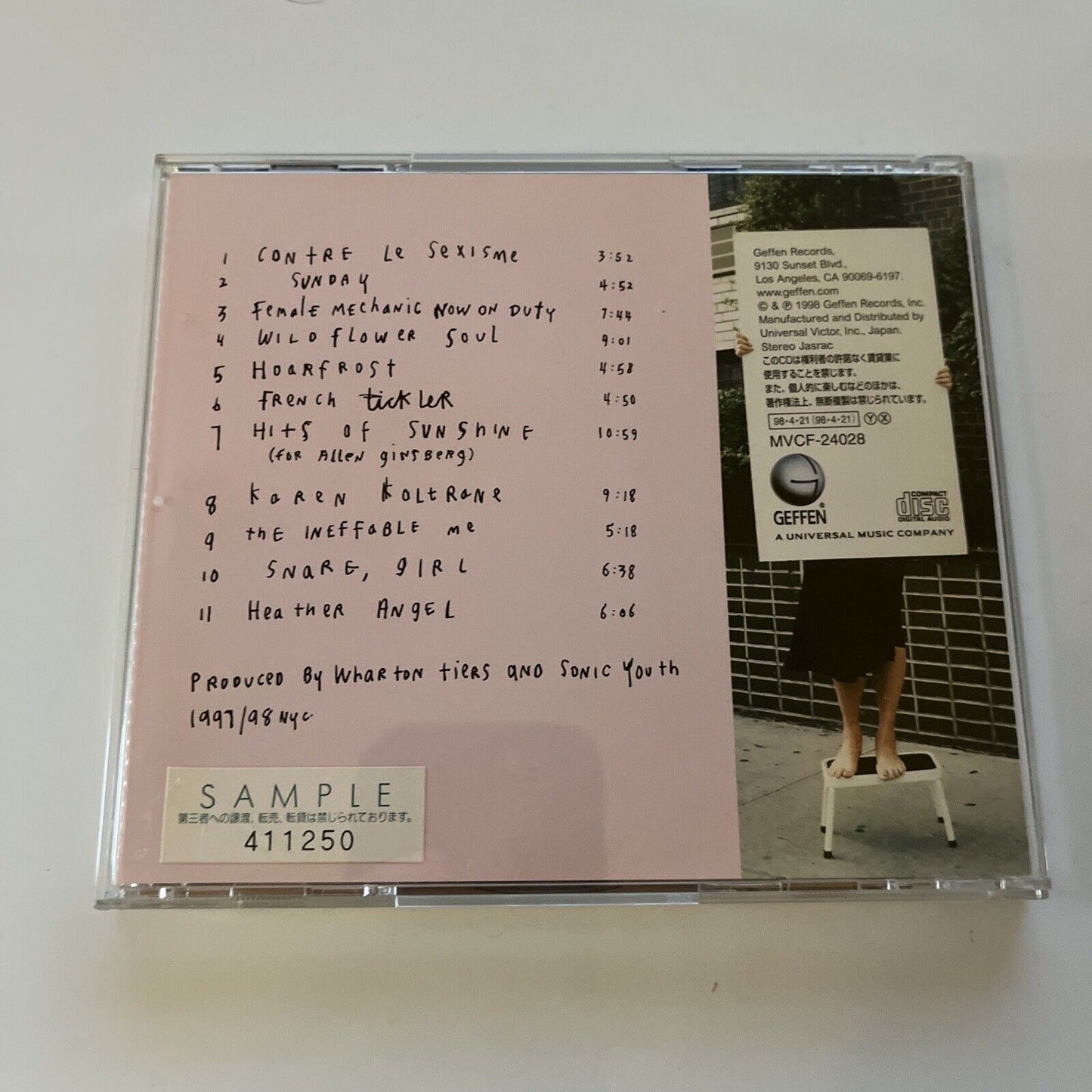 Sonic Youth - A Thousand Leaves (CD, 1998) Geffen/Universal Japan Mvcf-24028