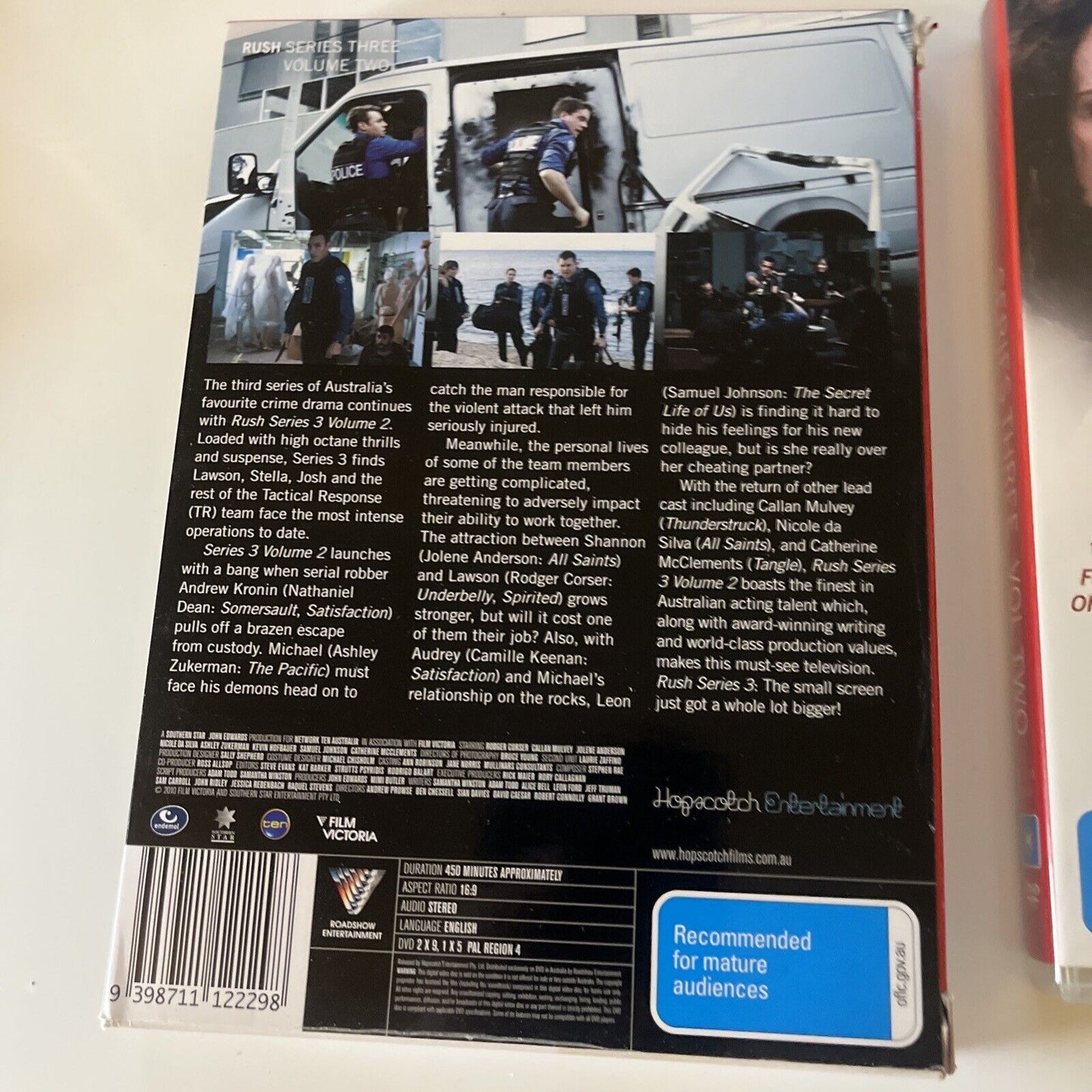 Rush : Series 3 : Vol 2 (DVD, 2010, 3-Disc) Rodger Corser, Region 4