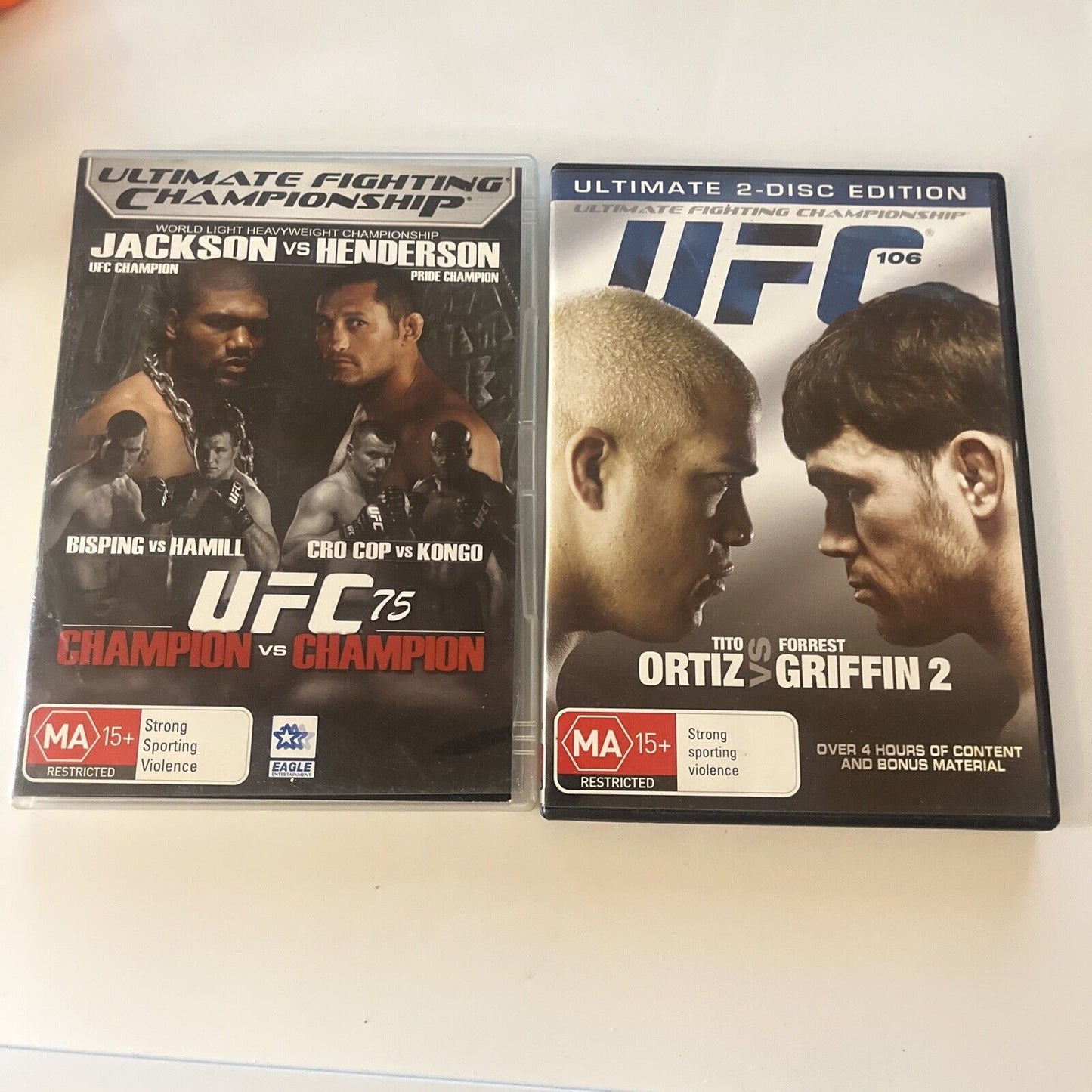 UFC Ultimate Fighting Championship DVD 18-Disc Bundle Lot Region 4