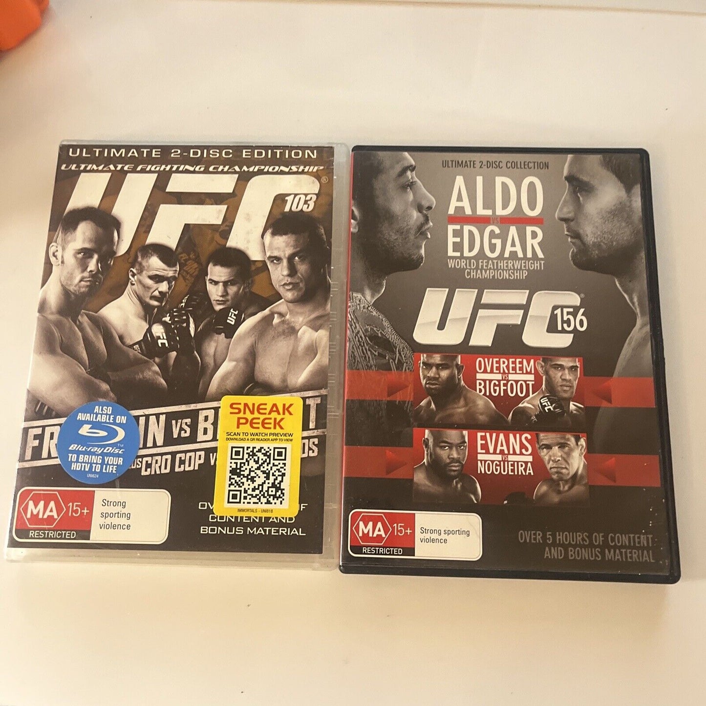 UFC Ultimate Fighting Championship DVD 18-Disc Bundle Lot Region 4