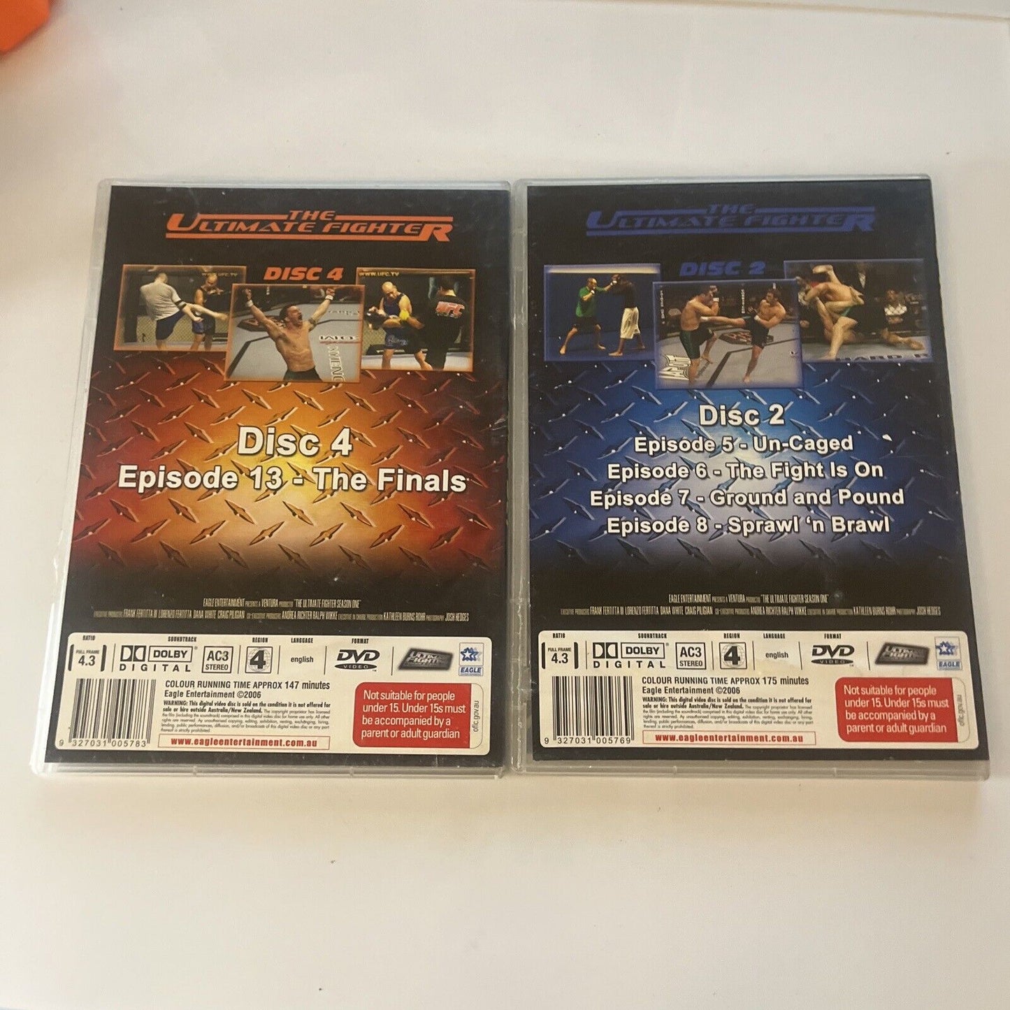 UFC Ultimate Fighting Championship DVD 18-Disc Bundle Lot Region 4