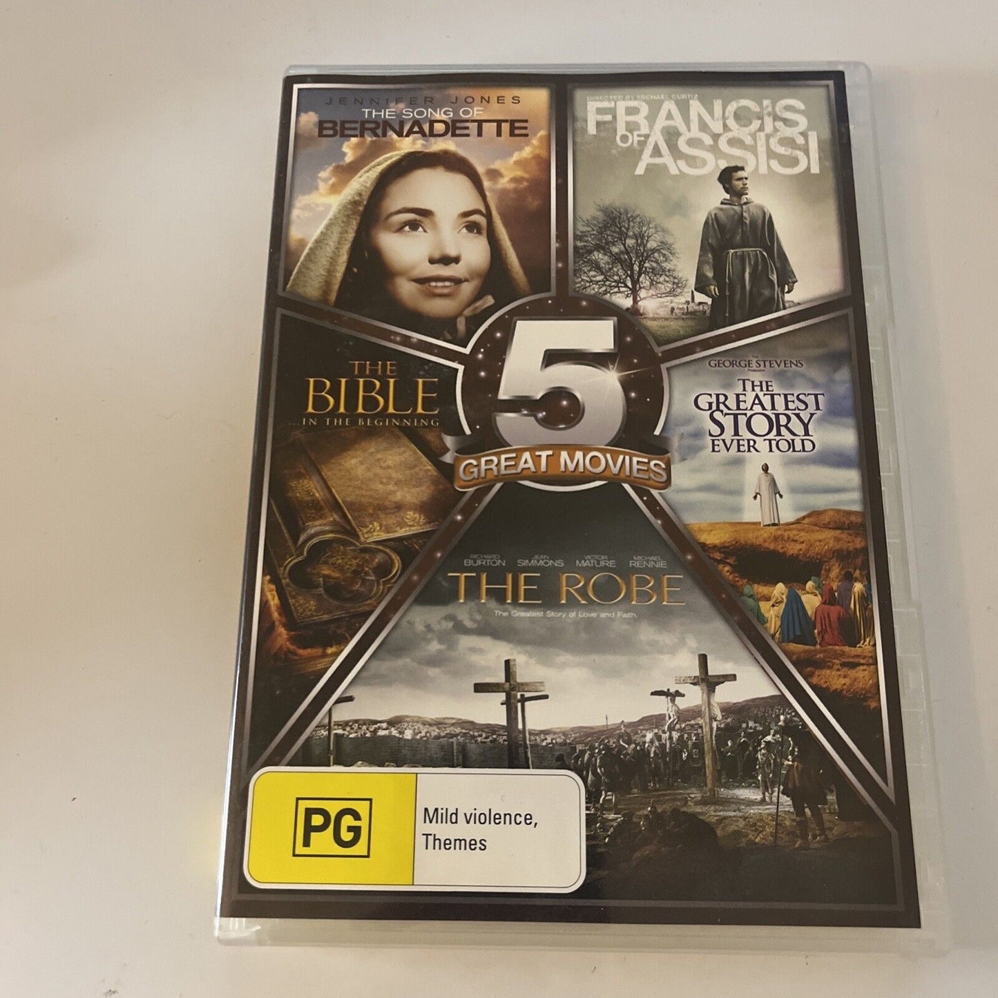 Song of Bernadette / Francis of Assisi / Bible / Robe, The Greatest Story DVD