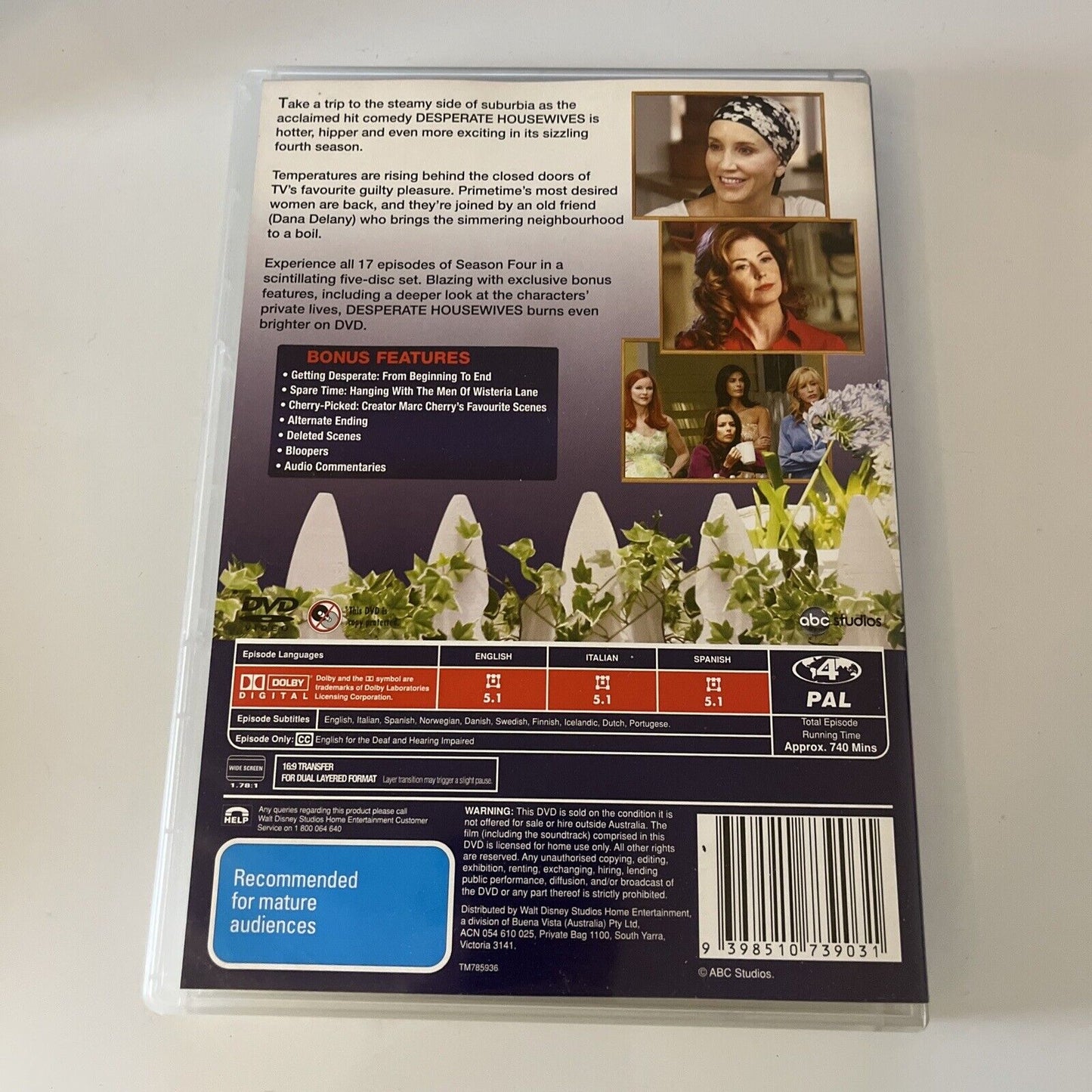 Desperate Housewives : Season 4 (DVD, 2007, 5-Disc) Eva Longoria NEW Region 4