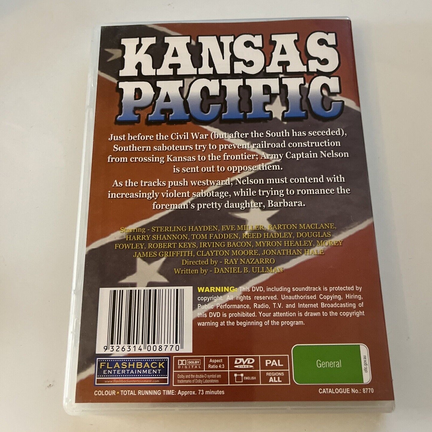 Kansas Pacific (DVD, 1953) Eve Miller, Sterling Hayden NEW All Regions