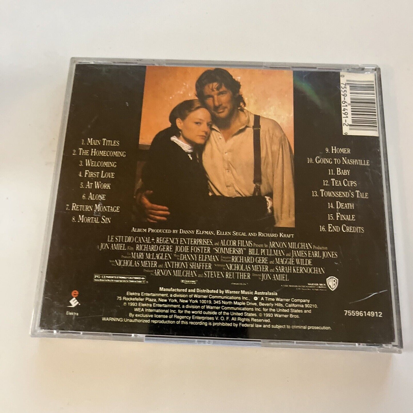 Sommersby - Music From The Original Motion Picture by Danny Elfman (CD, 1993)