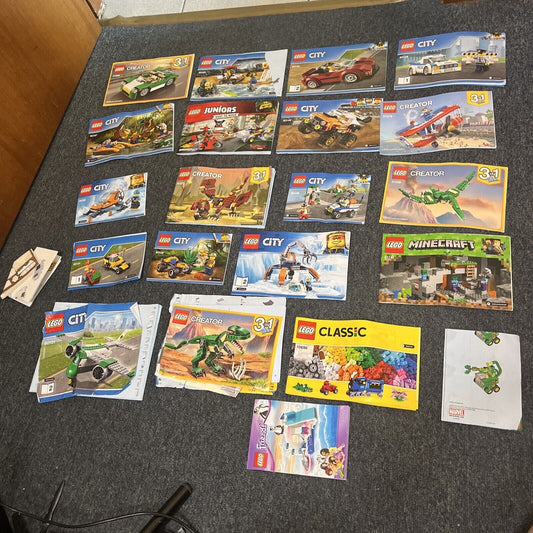 Genuine Official Lego 20x Manual Bulk Lot