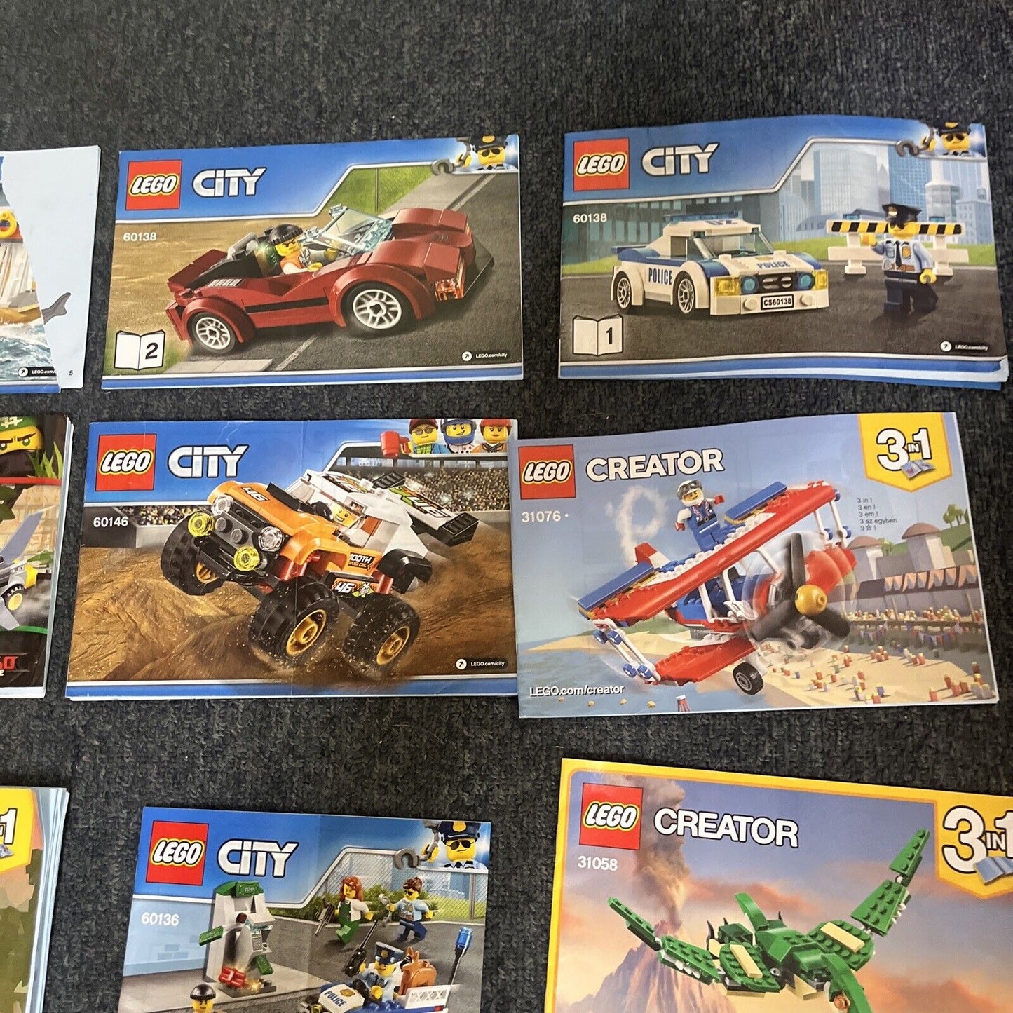 Genuine Official Lego 20x Manual Bulk Lot