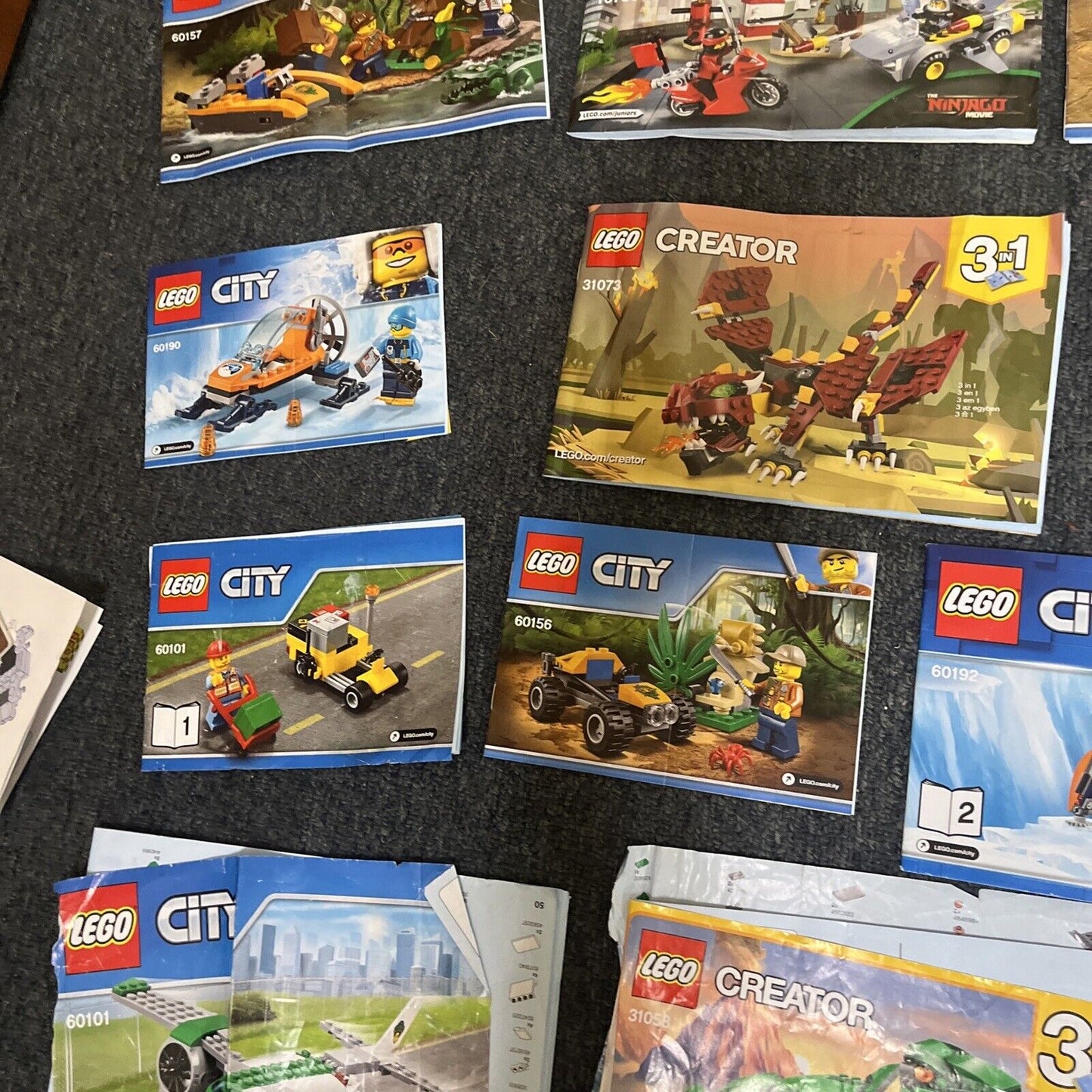 Genuine Official Lego 20x Manual Bulk Lot