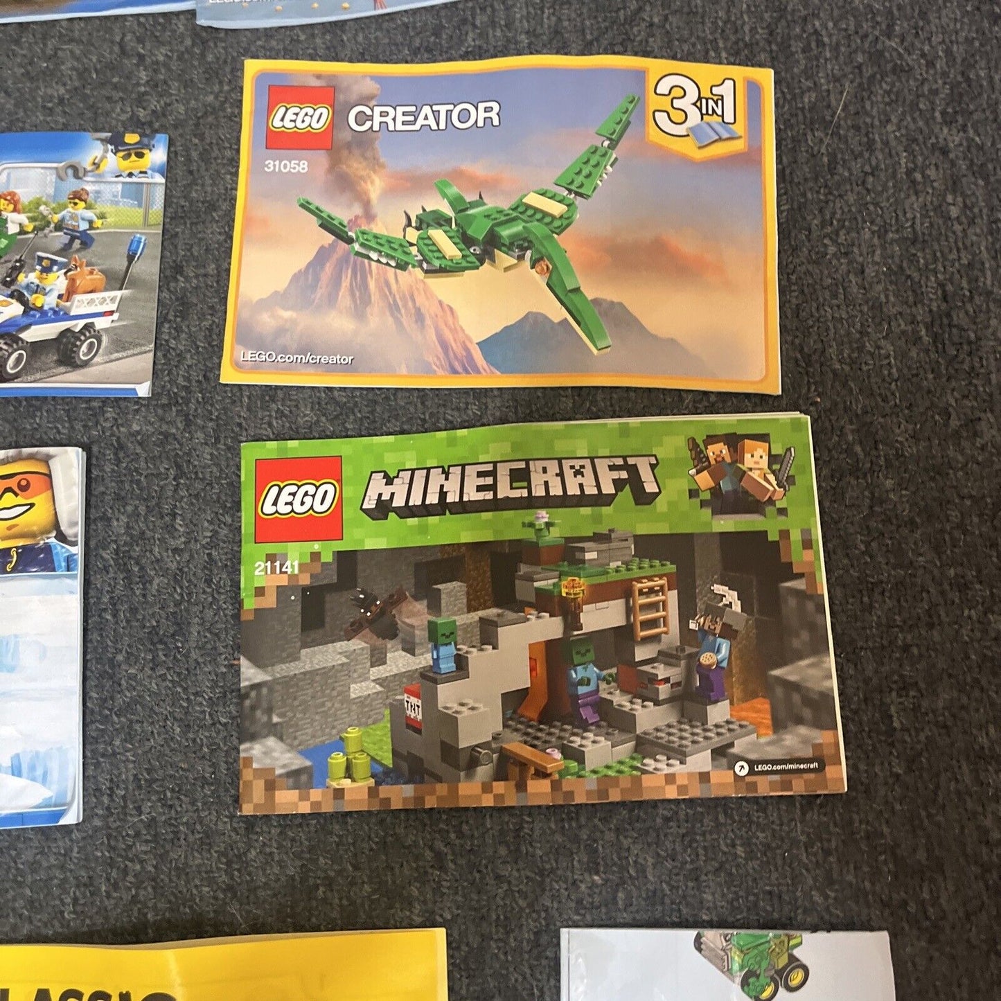 Genuine Official Lego 20x Manual Bulk Lot