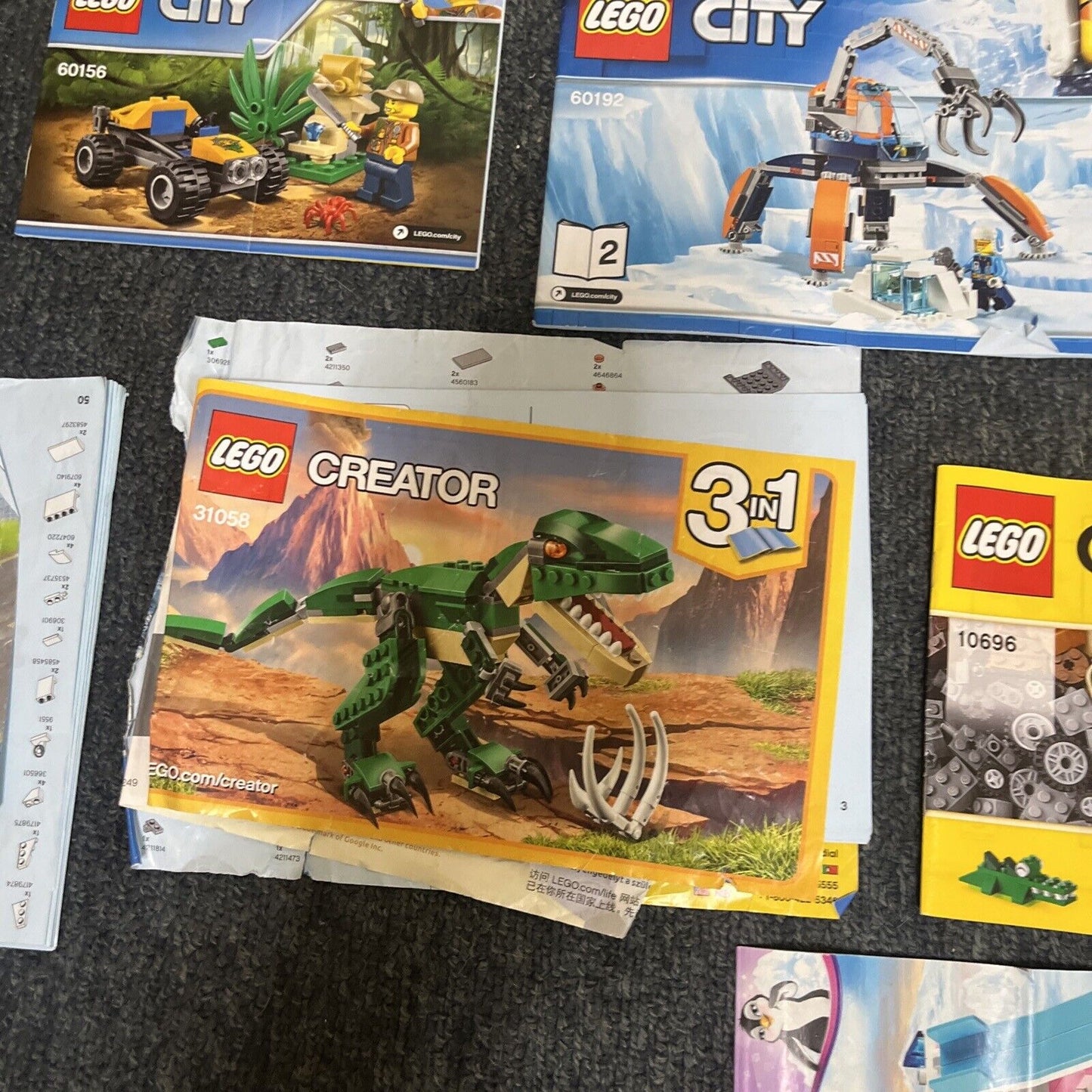 Genuine Official Lego 20x Manual Bulk Lot