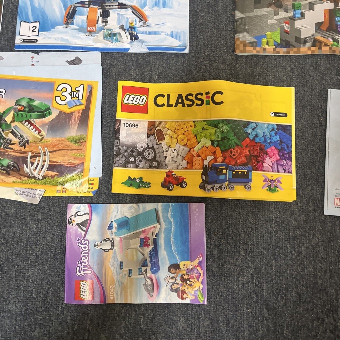 Genuine Official Lego 20x Manual Bulk Lot