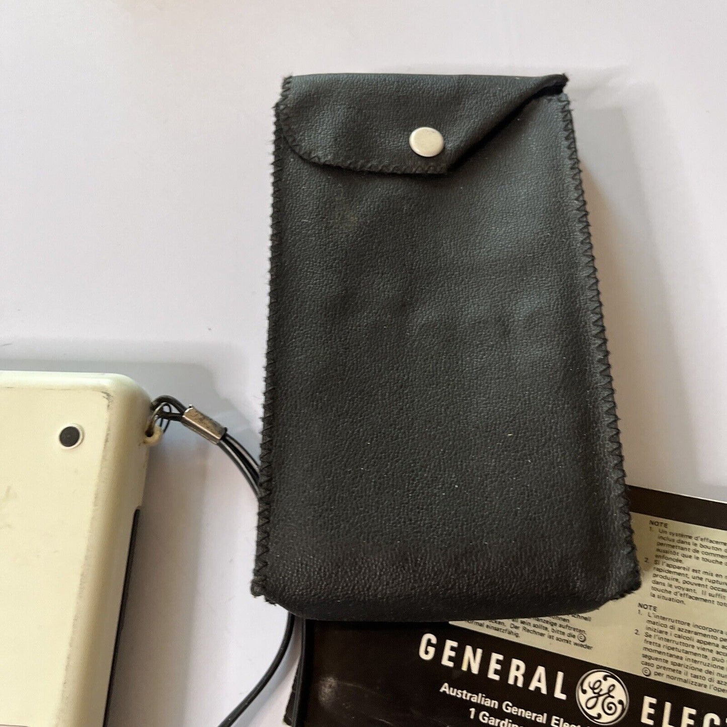 Vintage General Electric Genius 70 Calculator with Case and Manual