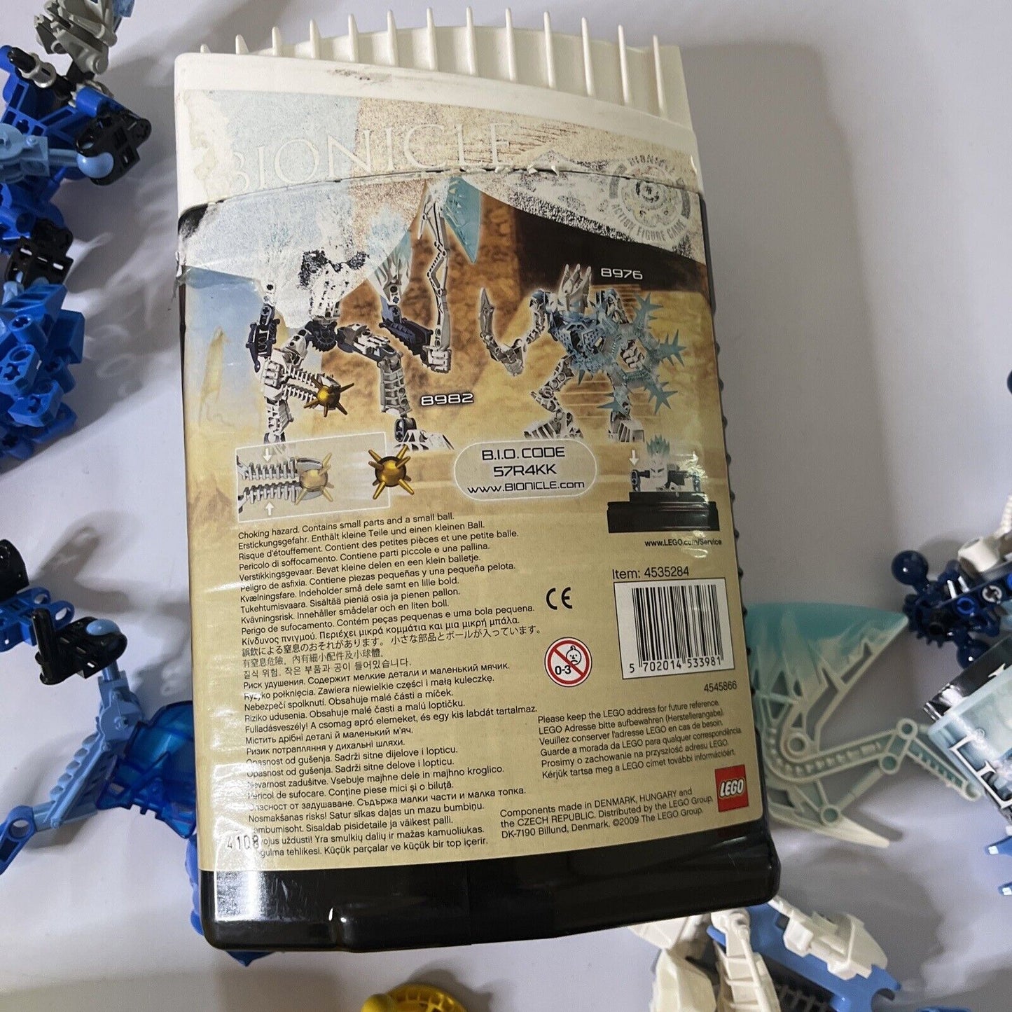 7x Lego Bionicle, Technic, Dinosaurs *Uncounted - Incomplete*