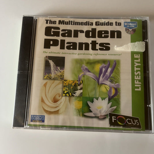 The Multimedia Guide To Garden Plants PC CDROM Windows 95 *New Sealed*