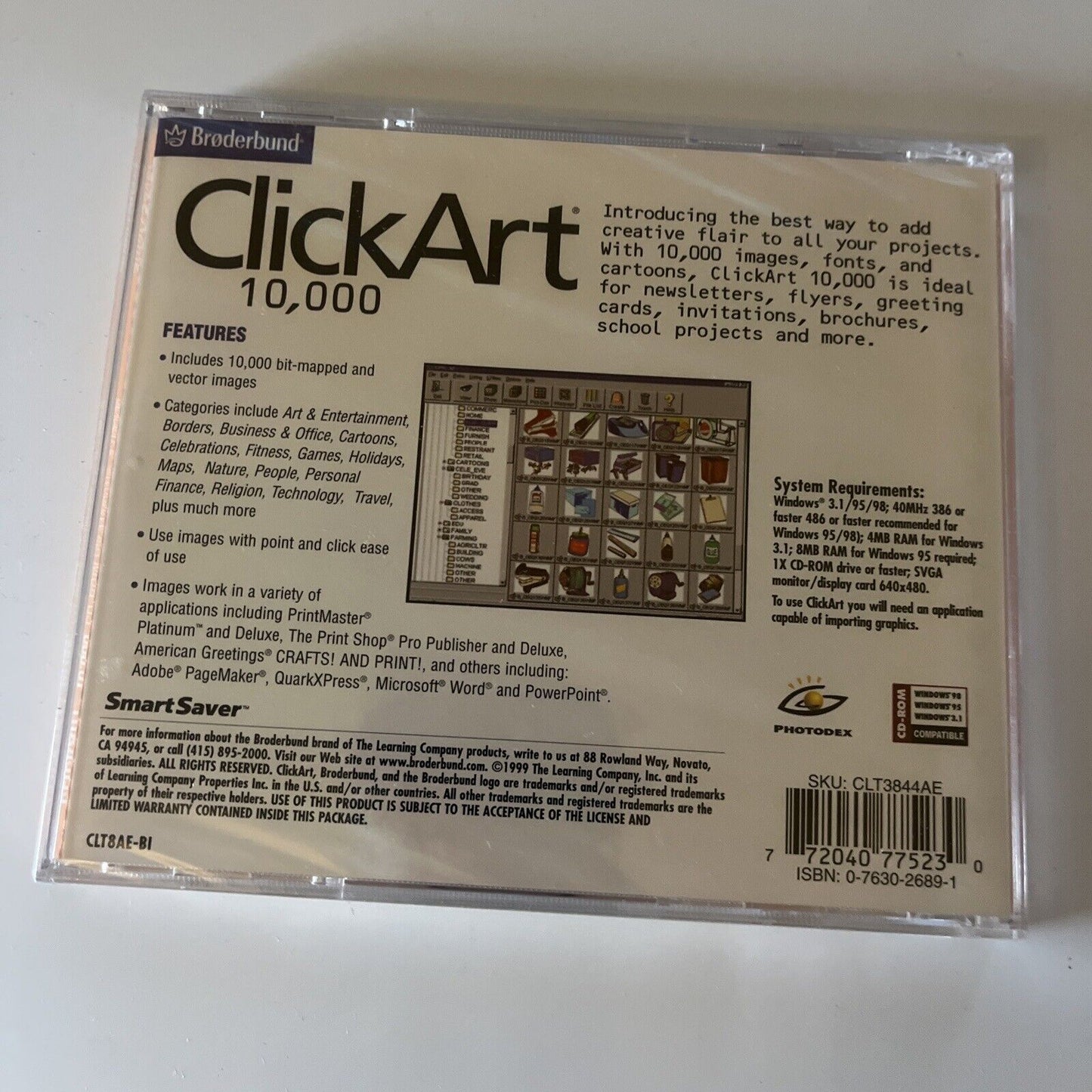 ClickArt 10,000 Images PC CDROM Photodex Win95 *New Sealed*
