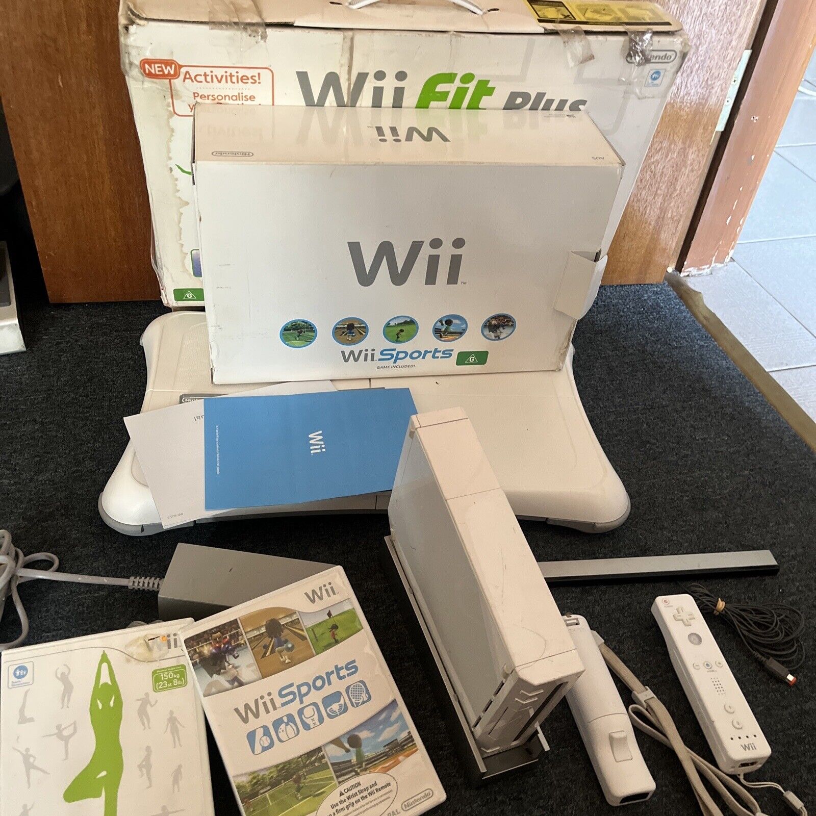 Nintendo Wii White Console System Bundle Wii RVL-001 in Box -  Denmark