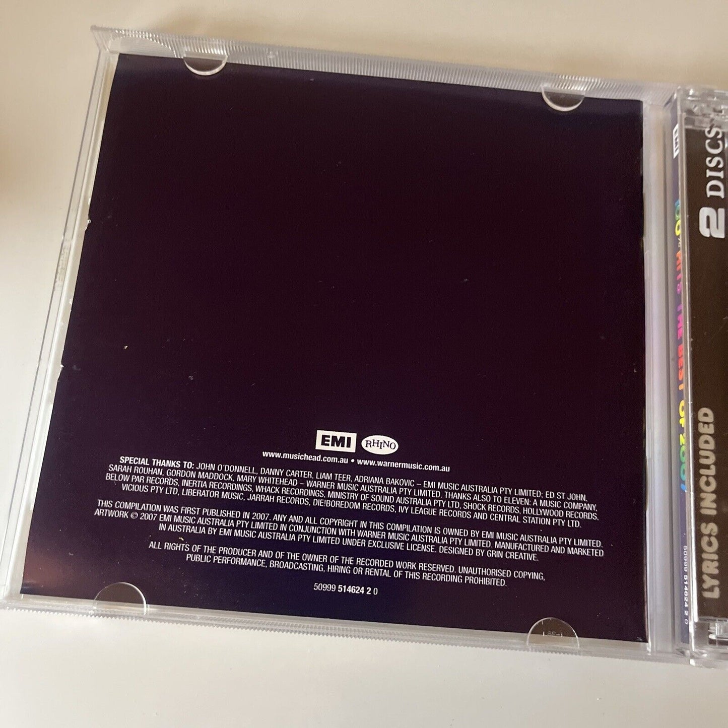 100% Hits - The Best Off 2007 (CD, 2-Discs)