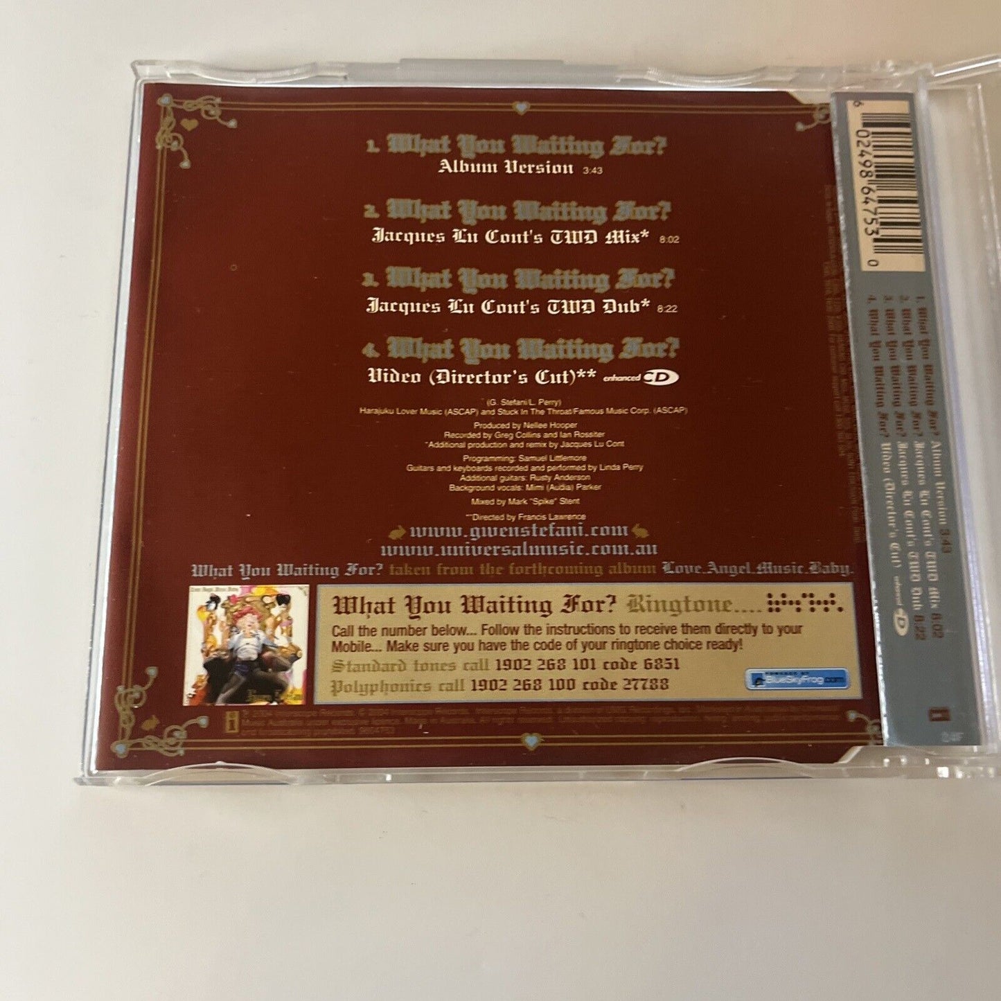 Gwen Stefani - What You Waiting For (CD, 2004)