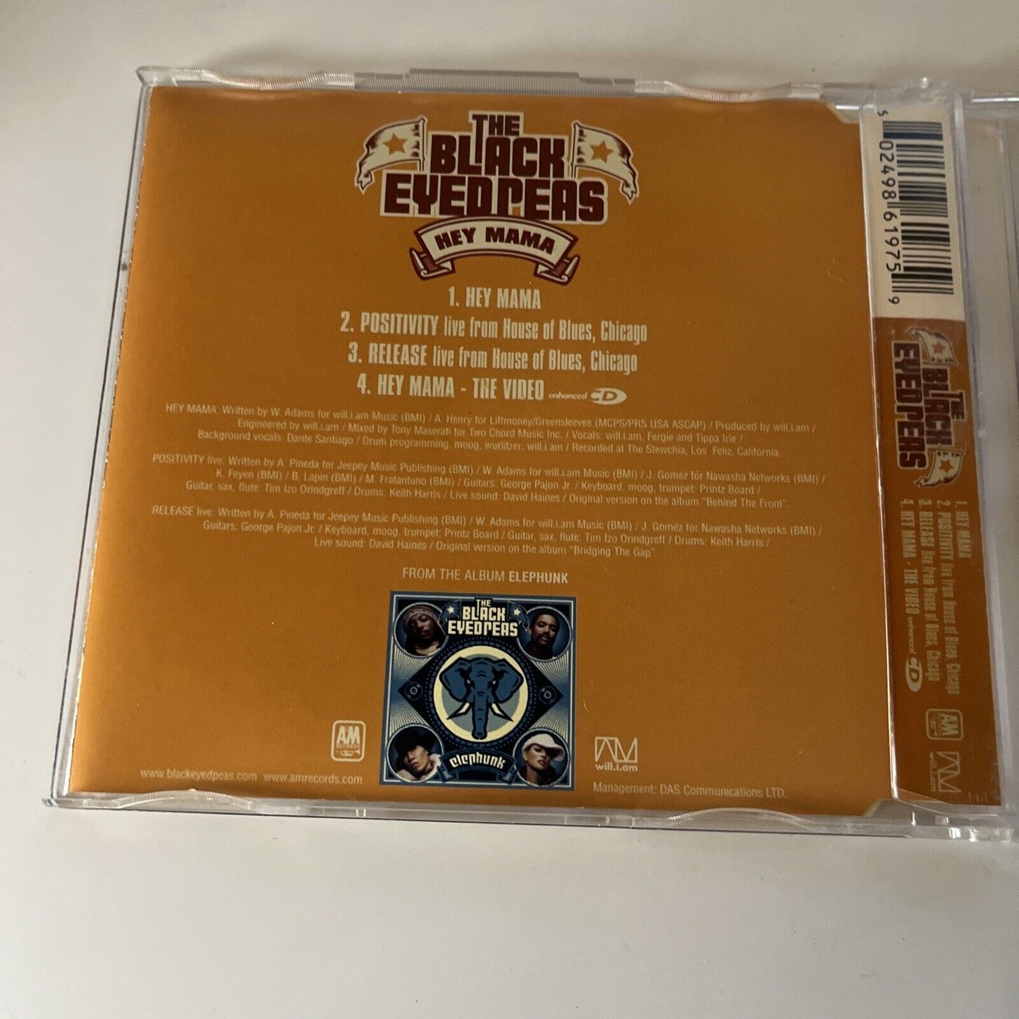 The Black Eyed Peas - Shut Up & Hey Mama (CD, 2-Disc)