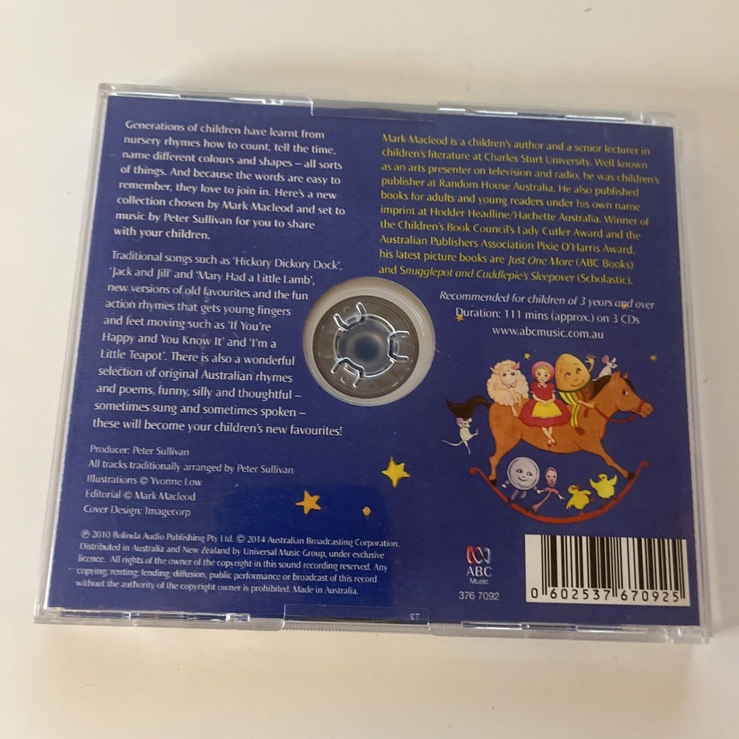 Mark MacLeod - My Nursery Rhymes Collection (CD, 2010, 3-Disc) ABC for Kids