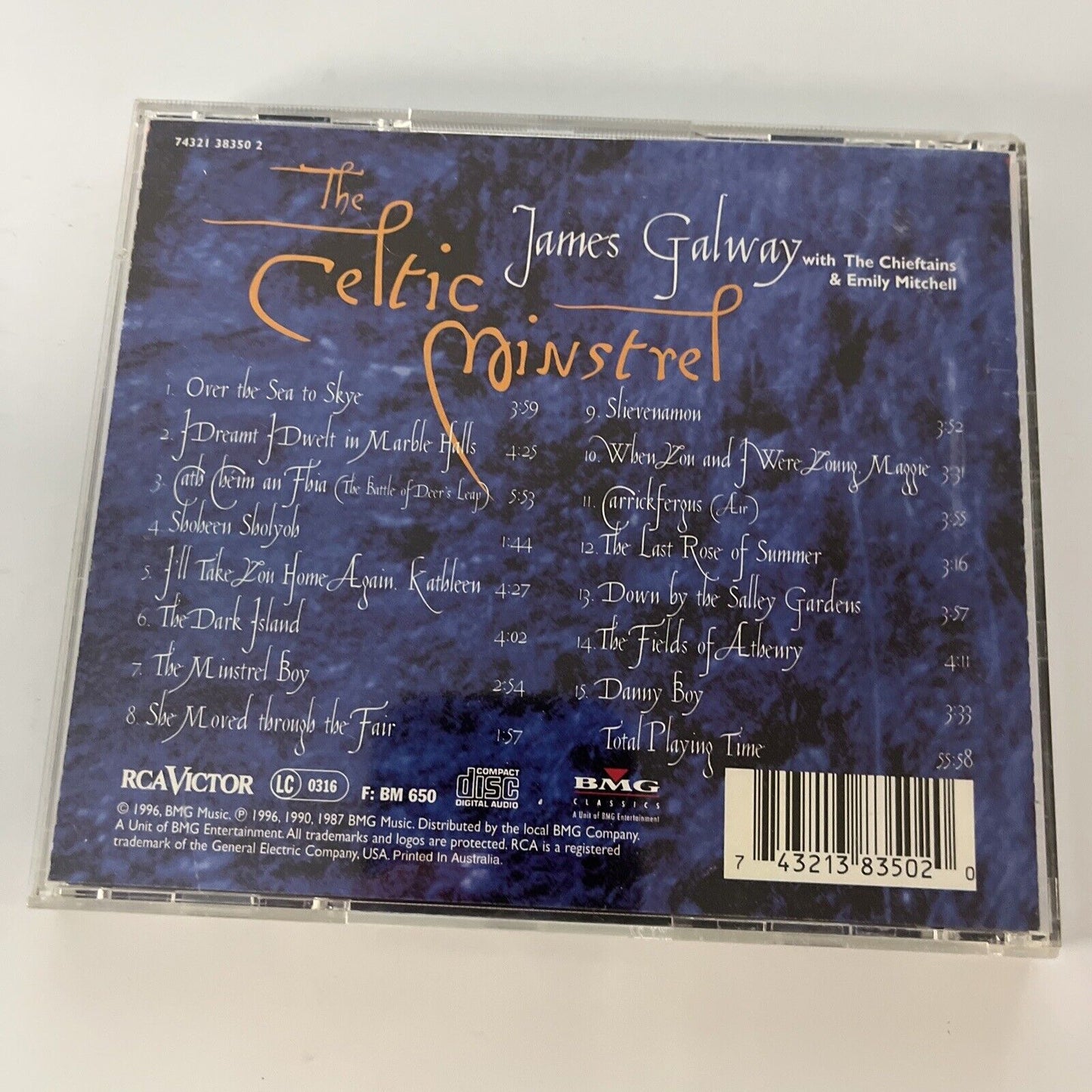 James Galway & The Chieftains - Celtic Minstrel (CD, 1996)