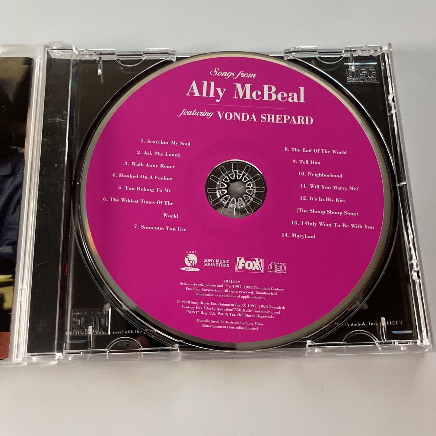 Vonda Shepard – Songs From Ally McBeal (CD, 1998) Pop Stage & Screen Soundtrack