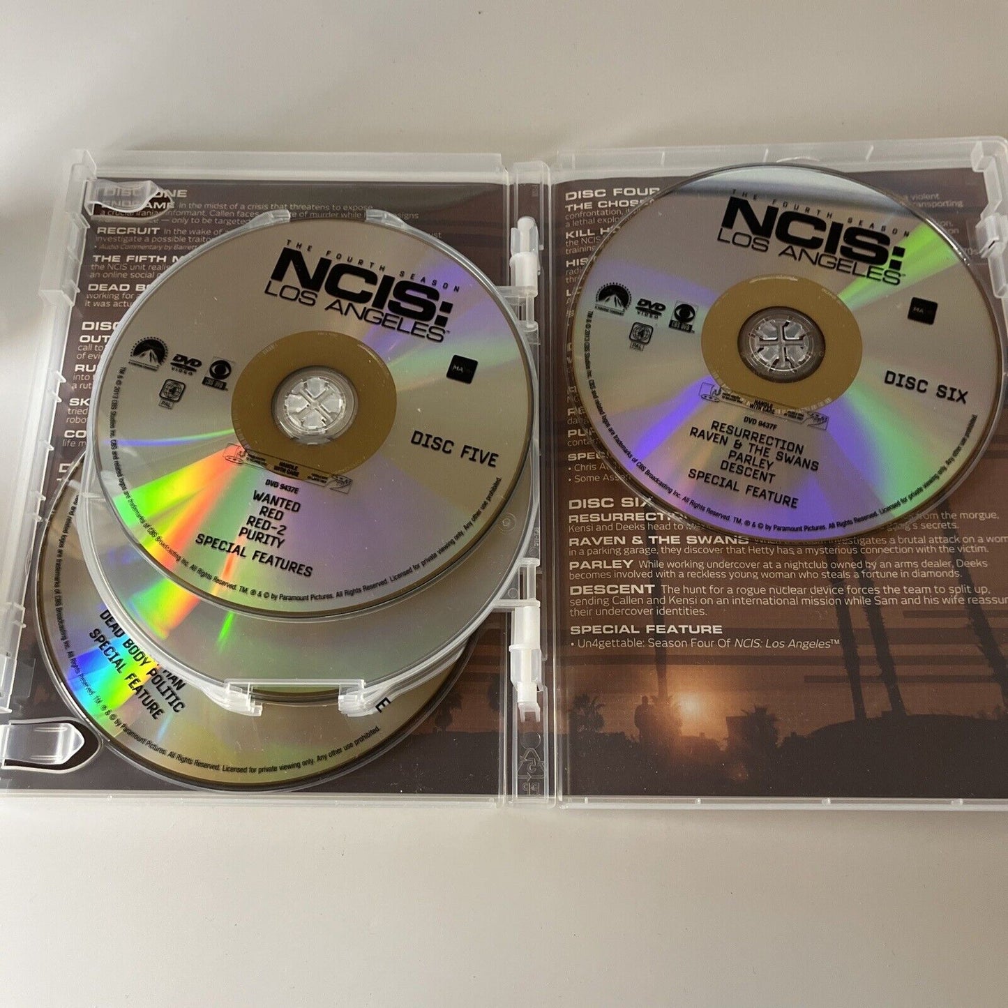 NCIS Los Angeles : Season 4 (DVD, 2012, 6-Disc) Region 4