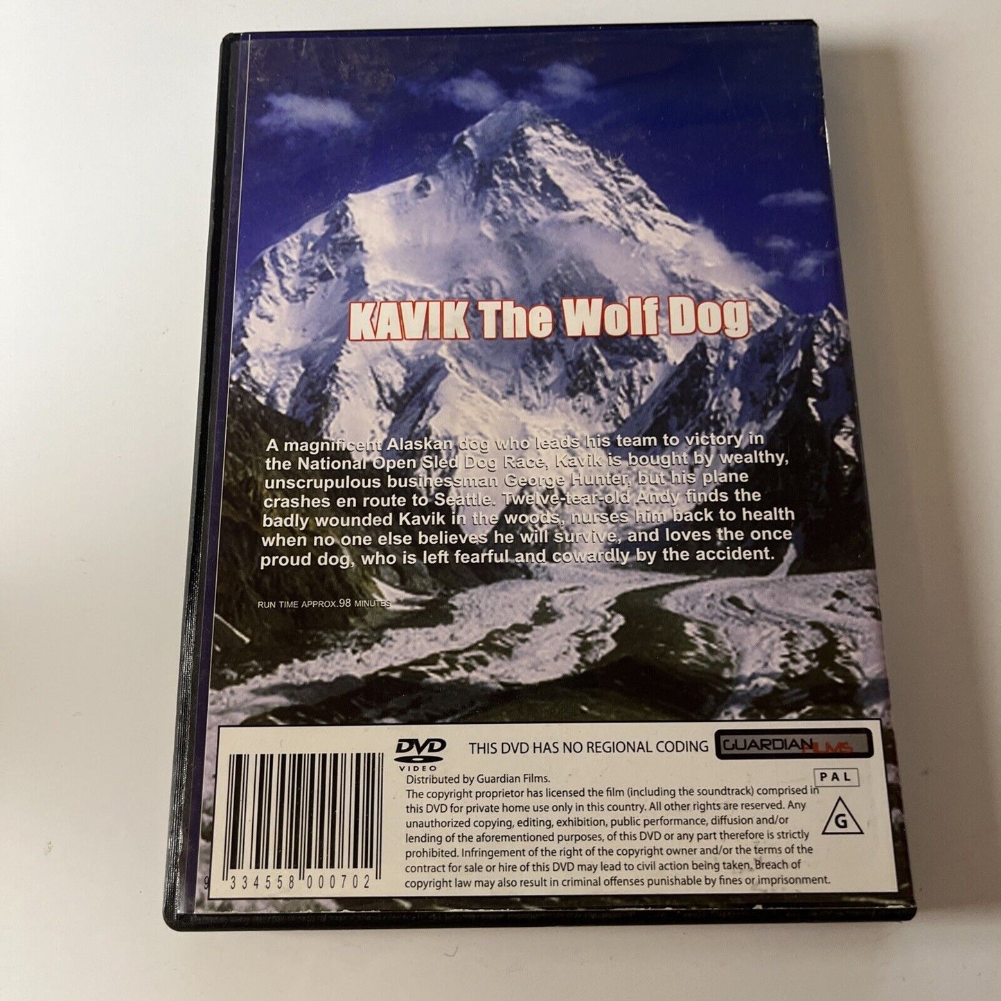 Kavik The Wolf Dog (DVD) Ronny Cox, Linda Sorensen All Regions NEW