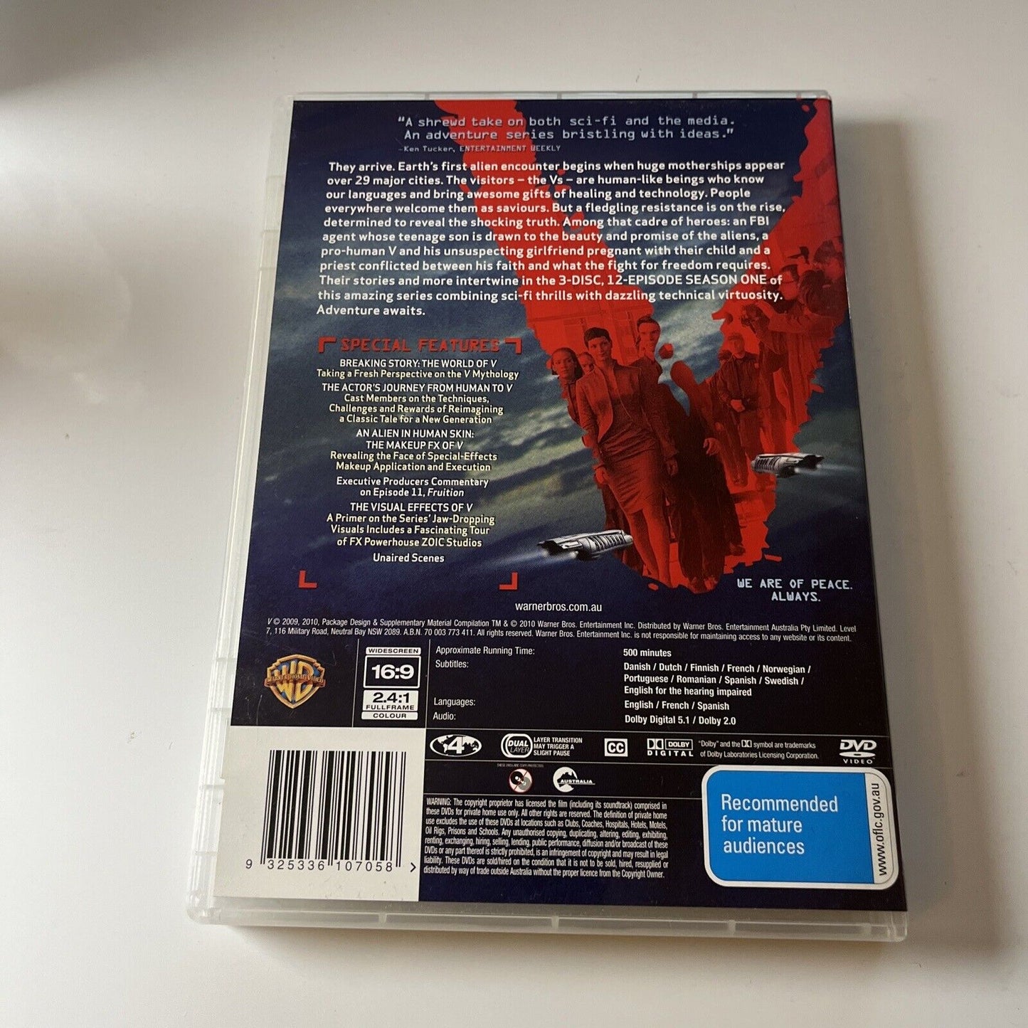 V - The Complete Season 1 (DVD, 2009, 3-Disc) Region 4 NEW