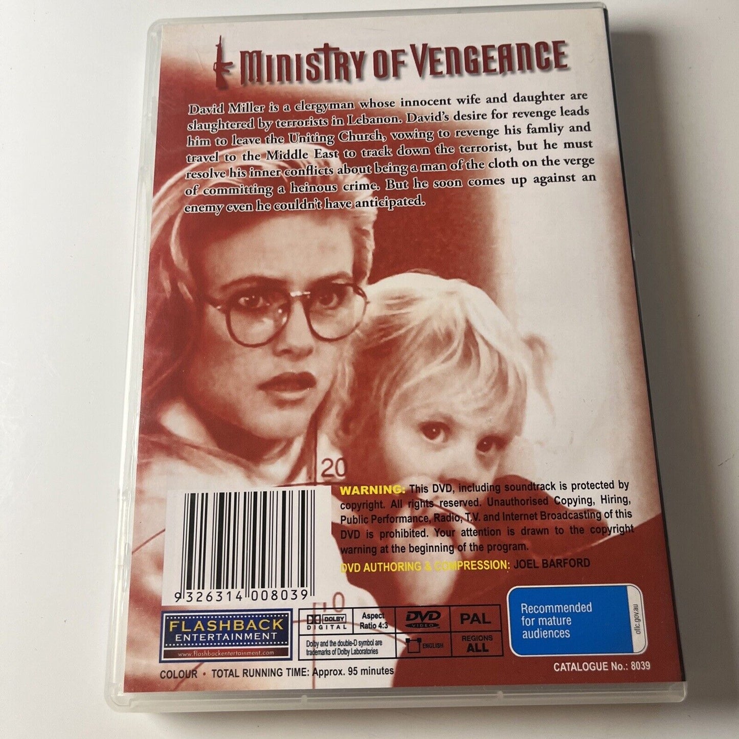Ministry Of Vengeance (DVD, 1989) John Schneider, Ned Beatty All Regions NEW