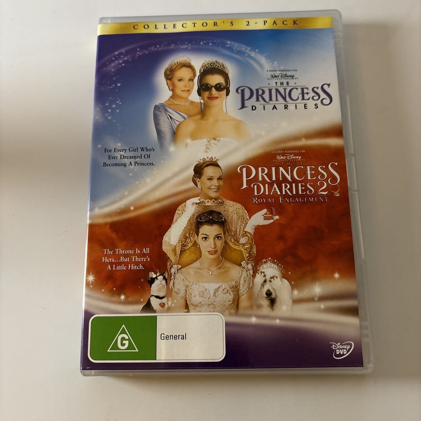The Princess Diaries 1 + 2 (DVD, 2006, 2-Disc) Anne Hathaway Region 4