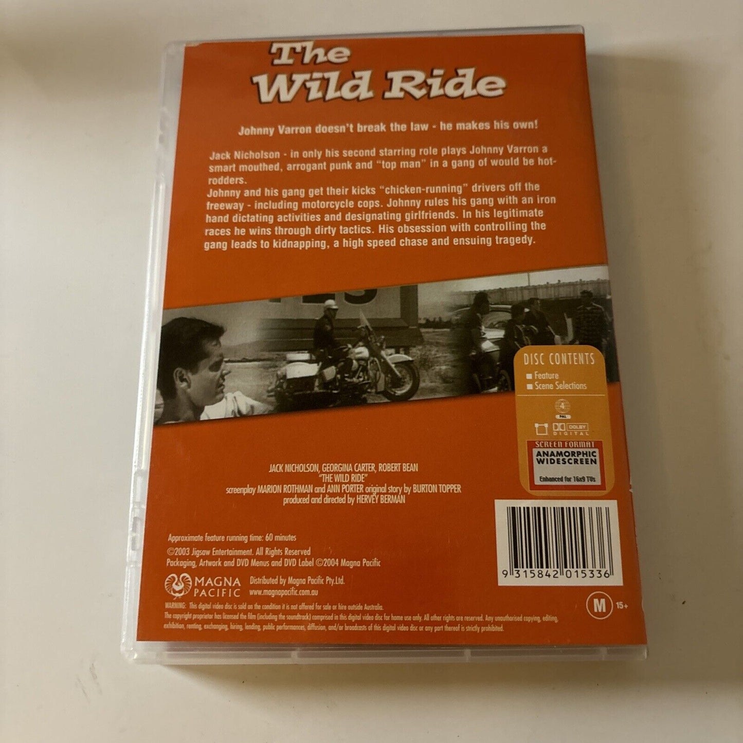 The Wild Ride (DVD, 1960) Robert Bean, Jack Nicholson NEW Region 4