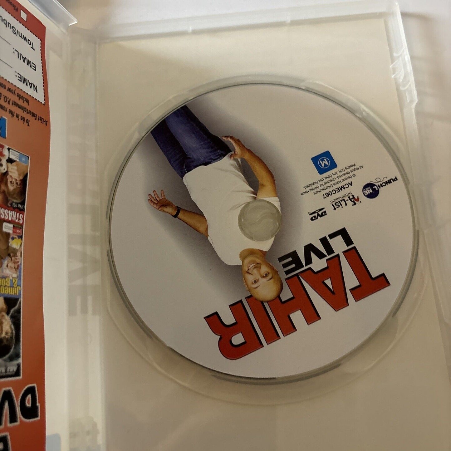 *Signed Copy* Tahir - Tahir Live (DVD, 2010) Region 4