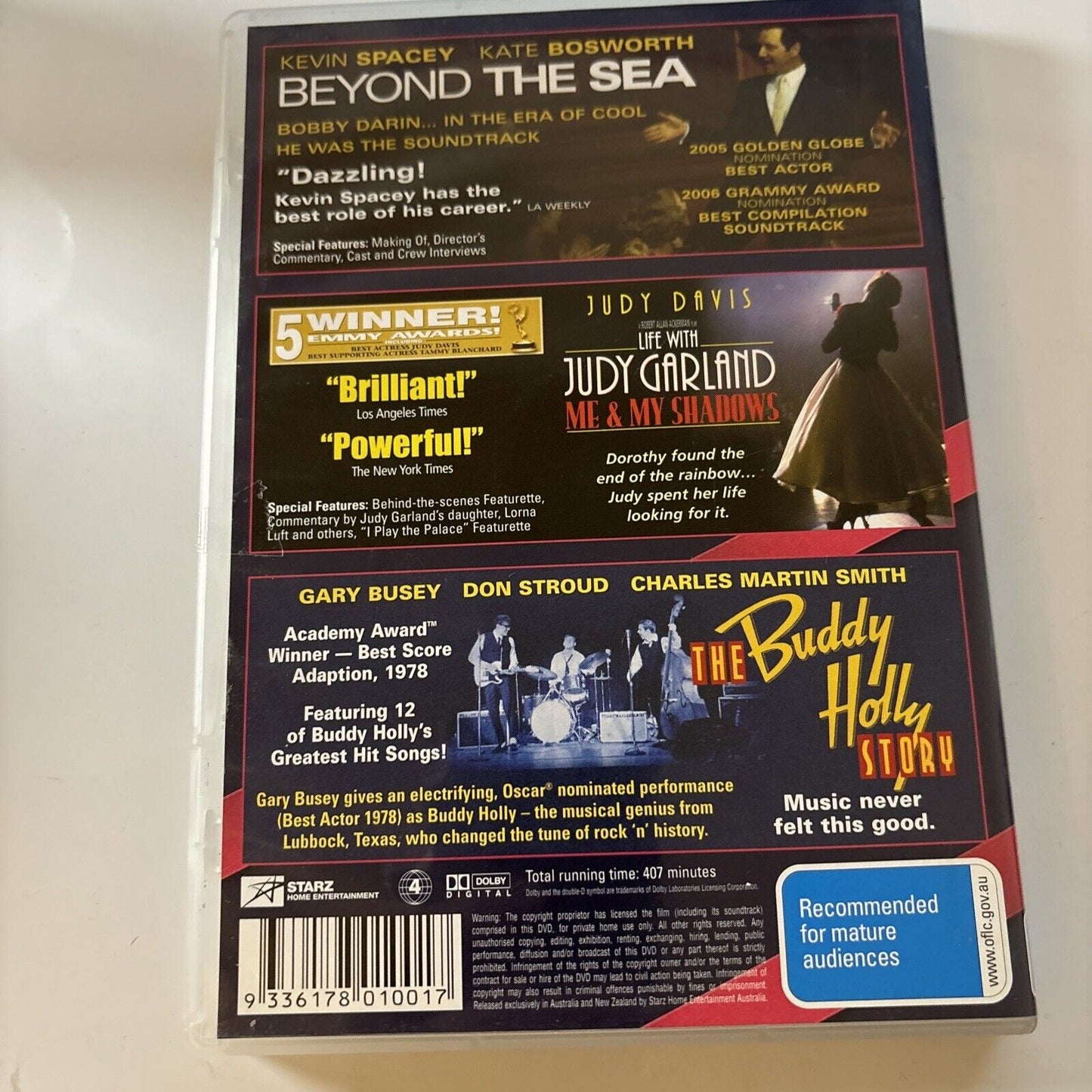 Beyond The Sea / Life With Judy Garland - Me & My Shadow / Buddy Holly Story DVD