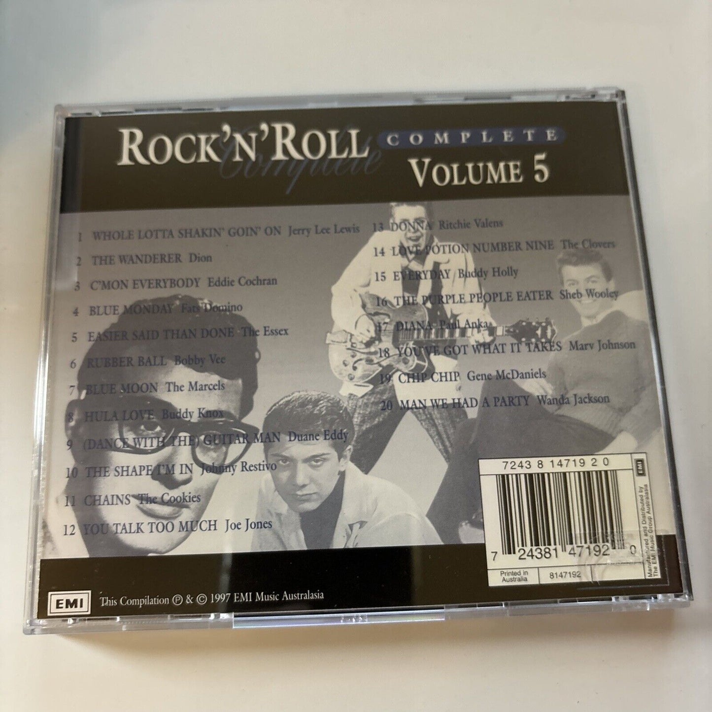 Rock And Roll Complete Original Artists & Hits Vol 1-5 (CD, 1997, 5-Disc)